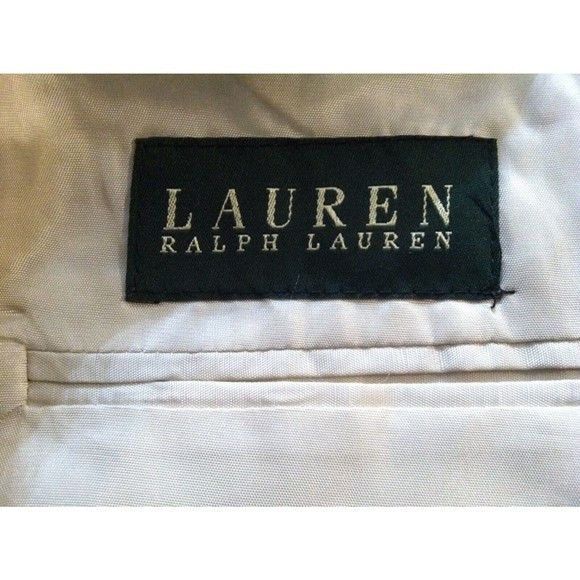 Ralph Lauren RALPH LAUREN MEN'S BEIGE 52%SILK 48%WOOL SPORT COAT SIZE:44R Size 44R - 5 Thumbnail