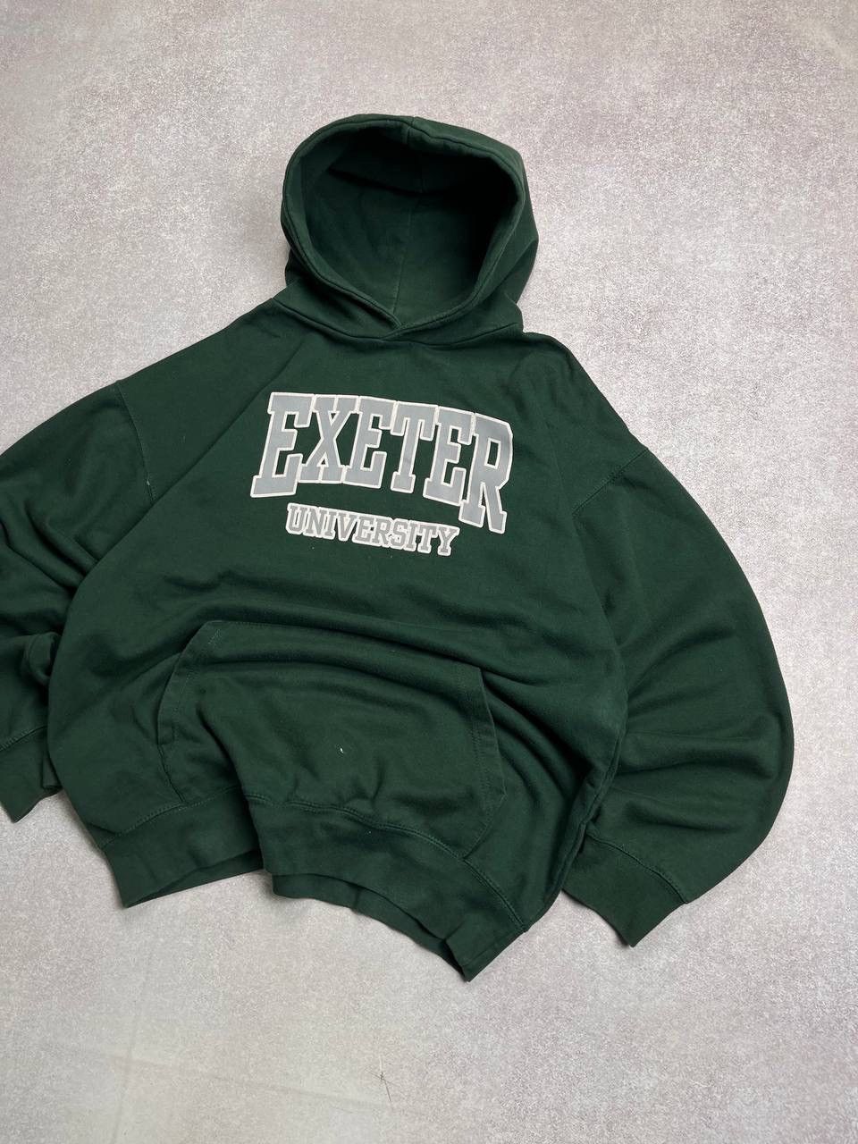 Vintage Vintage Exeter University Boxy Heavy Cotton Hoodie Y2K XL Size US XL / EU 56 / 4 - 2 Thumbnail