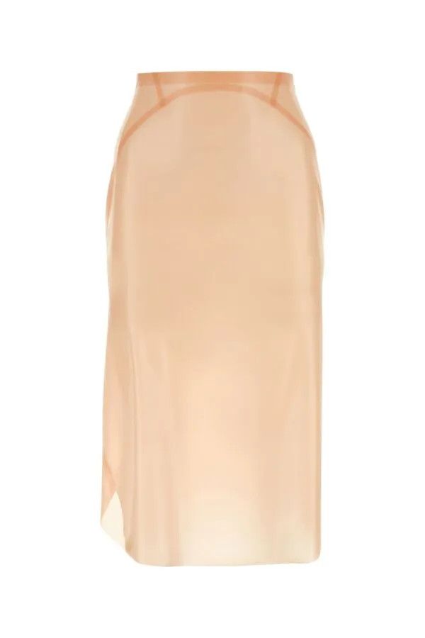 Alaia o1s22i1n0225 Mermaid-style Latex Skirt in Pink Size 26" / US 2 / IT 38 - 1 Thumbnail