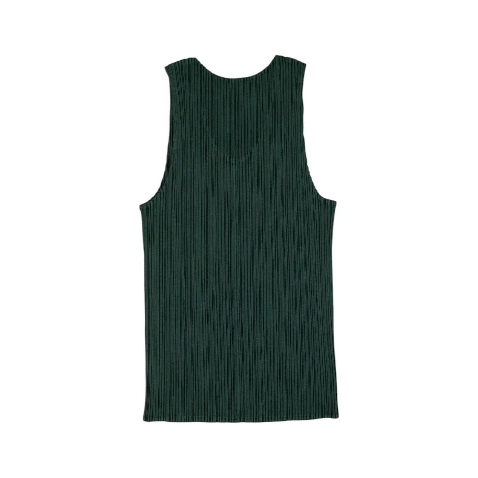 Issey Miyake Pleats Please Green Top Size L / US 10 / IT 46 - 2 Thumbnail
