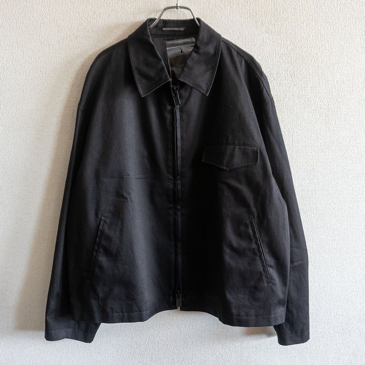 Yohji Yamamoto Black Short Zip Jacket