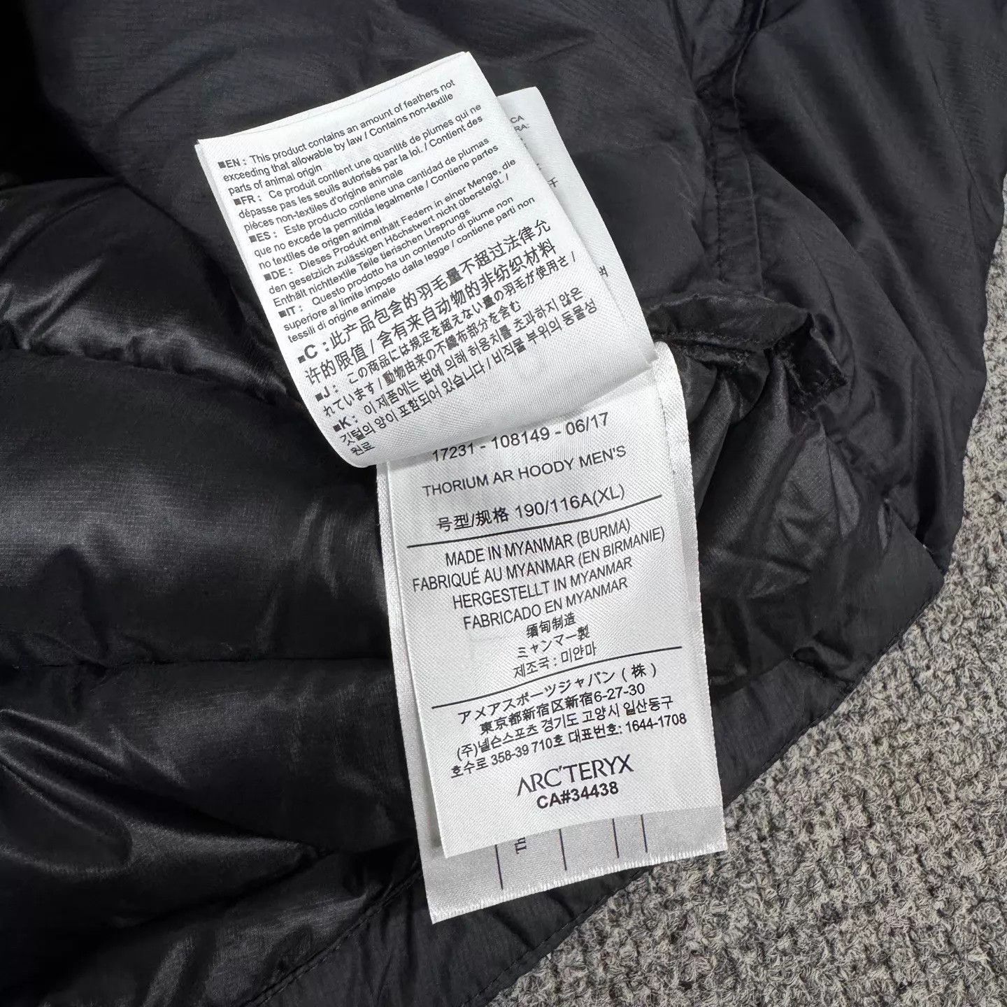 Arc'teryx Arcteryx Thorium AR Black Hooded Down Jacket XL 99 New Size US XL / EU 56 / 4 - 7 Thumbnail