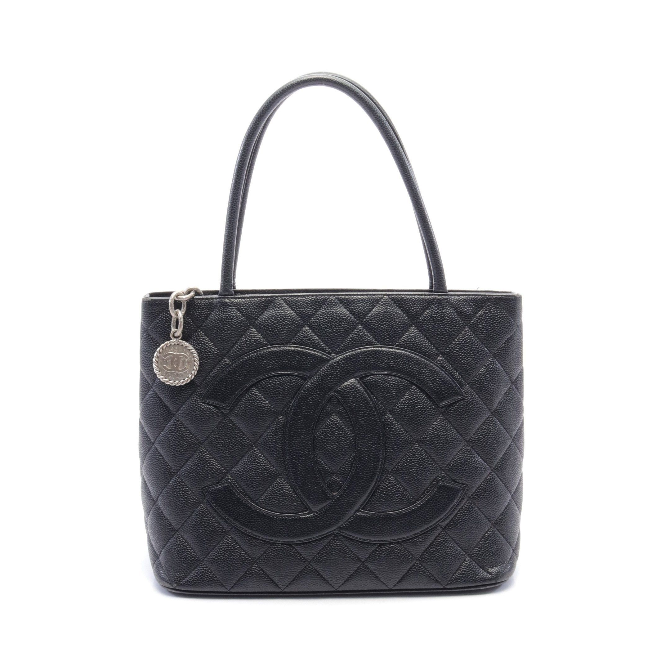 Chanel Chanel Reissue Tote Handbag Bag Caviar Skin Black Matte Silver Hardware Size ONE SIZE - 1 Thumbnail