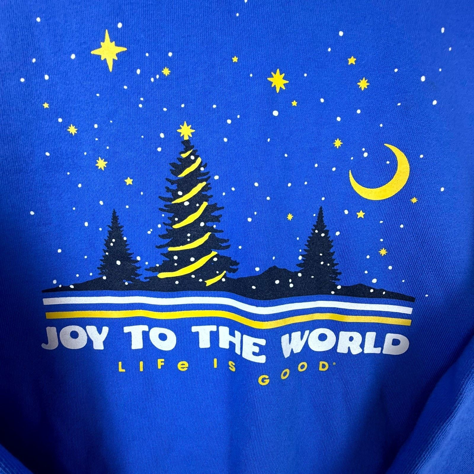 Life is Good Life is Good Sweatshirt 2XL Blue Christmas Joy To The World Size US XXL / EU 58 / 5 - 3 Thumbnail