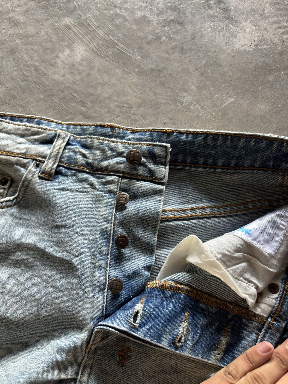 Ksubi KSUBI chitch chop slice n dice distressed denim acid wash Size US 34 / EU 50 - 4 Thumbnail