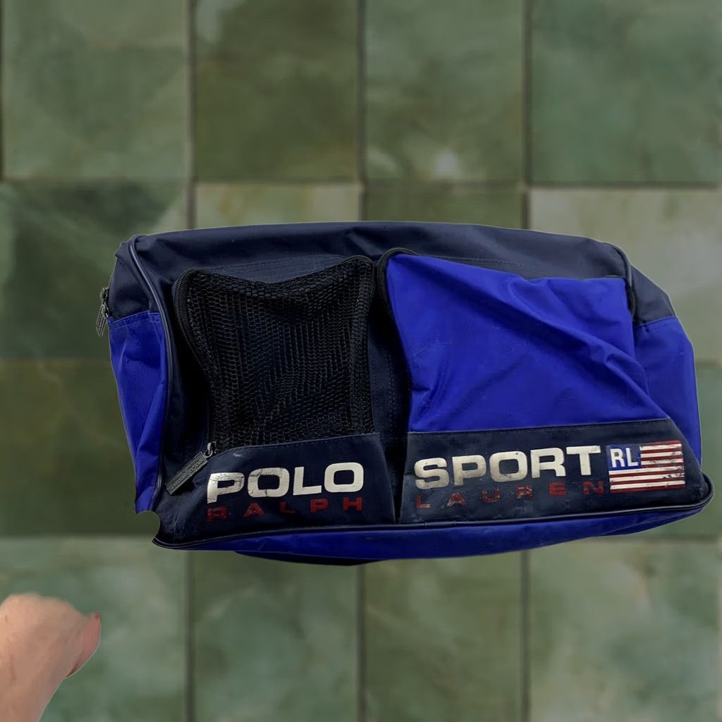 Vintage VINTAGE Polo Sport Ralph Lauren Duffle Bag Medium Blue Black 90s Luggage Mens Size US M / EU 48-50 / 2 - 1 Thumbnail