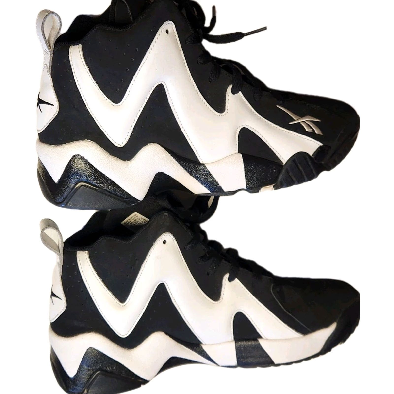 Reebok REEBOK Kamikaze 2 Retro 2013 Shoes Men 11 Black White Sneakers Mid Top V44405 Size US L / EU 52-54 / 3 - 4 Thumbnail