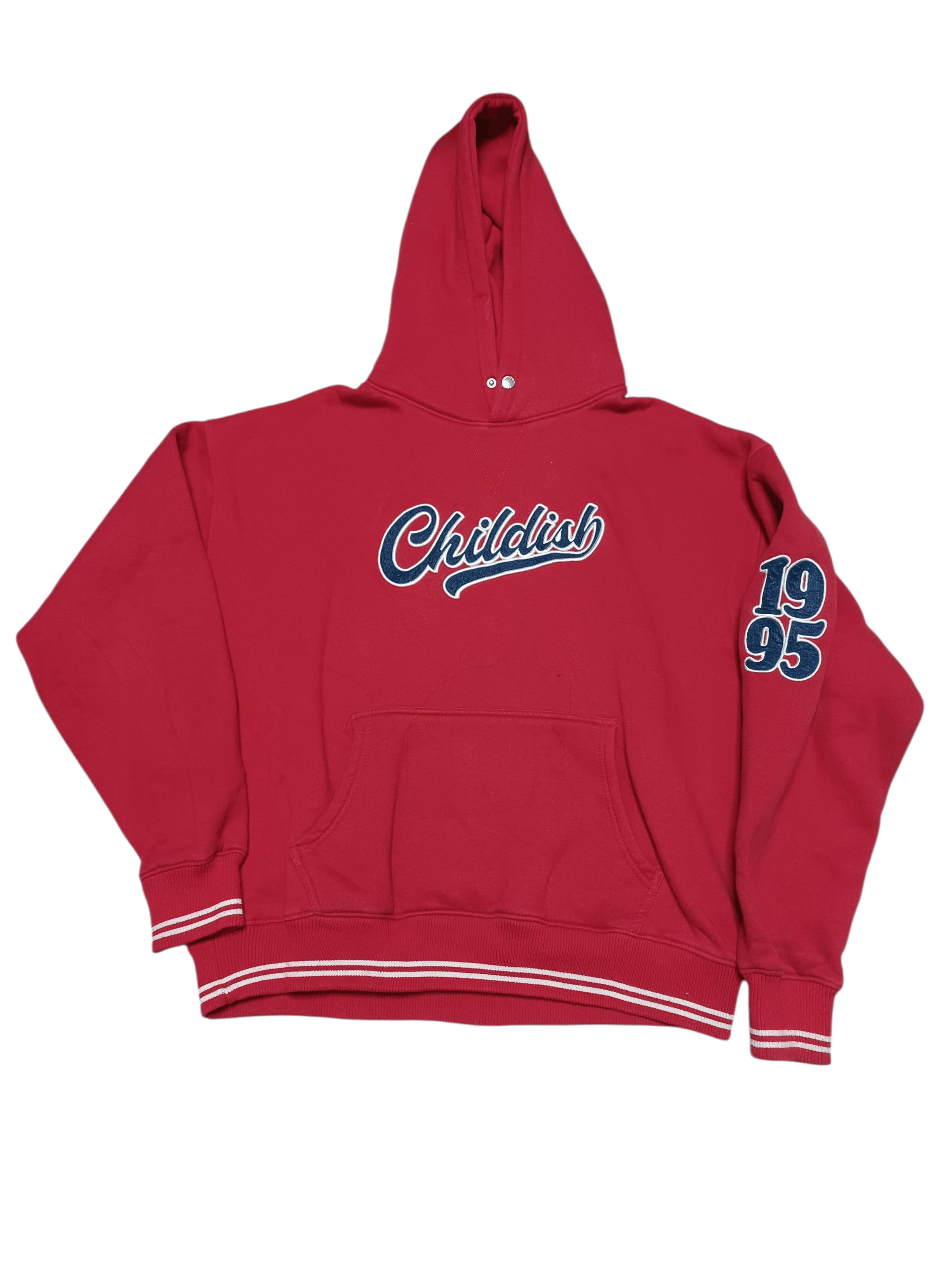CHILDS CHILDISH 1995 BIG LOGO SK8 STREETWEAR HOODIE Size US M / EU 48-50 / 2 - 1 Thumbnail