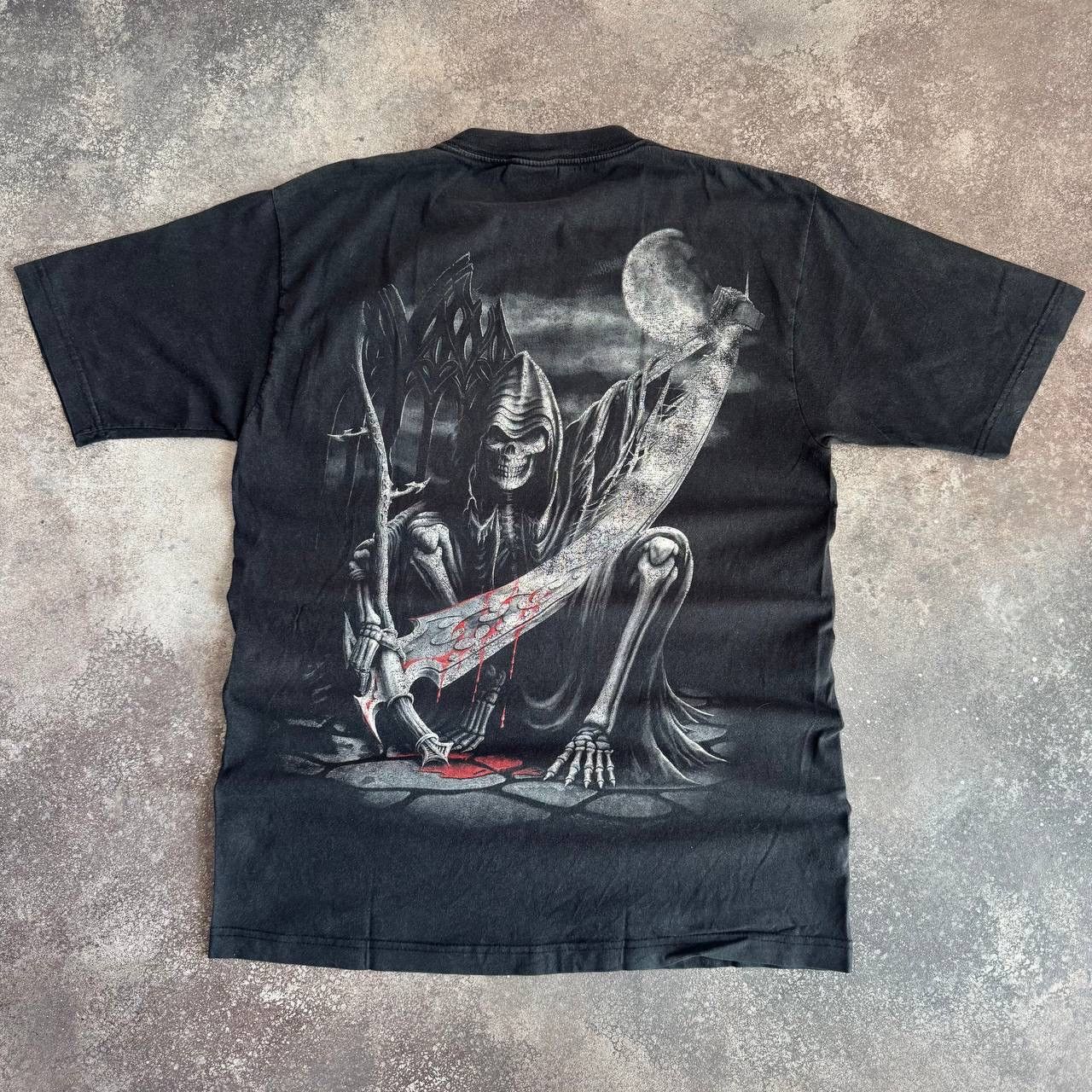 Vintage Spiral Direct Y2K Vintage Gothic Faded Cotton T-Shirt Size US L / EU 52-54 / 3 - 2 Thumbnail