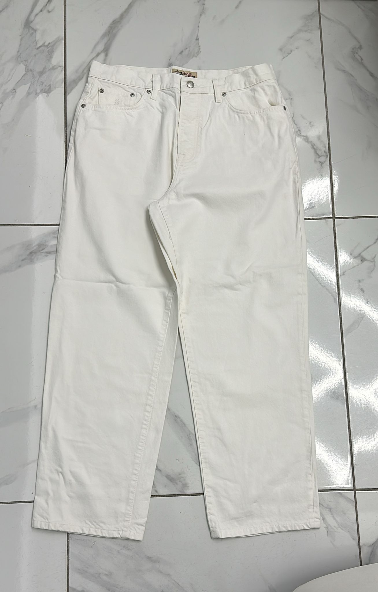 stussy BIGOL jean ホワイト Streetwear × Stussy × Vintage Stüssy