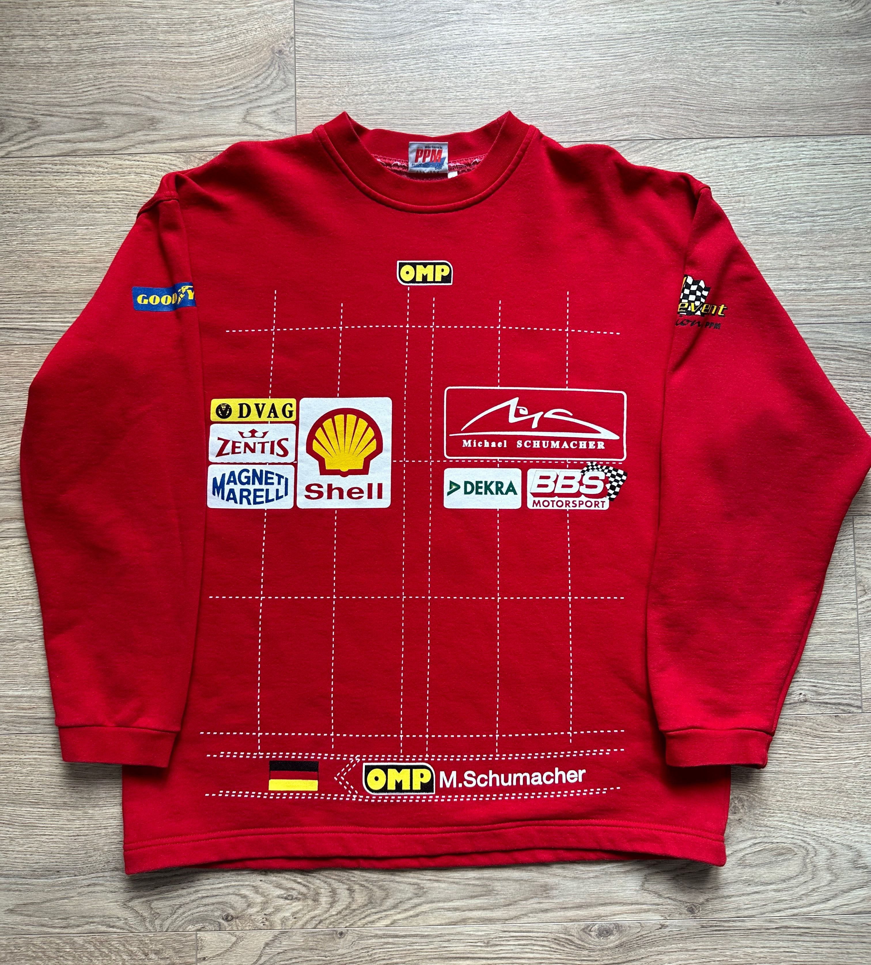 Ferrari 1995 Michael Schumacher Ferrari F1 Formula 1 Racing Uno Size US L / EU 52-54 / 3 - 12 Thumbnail
