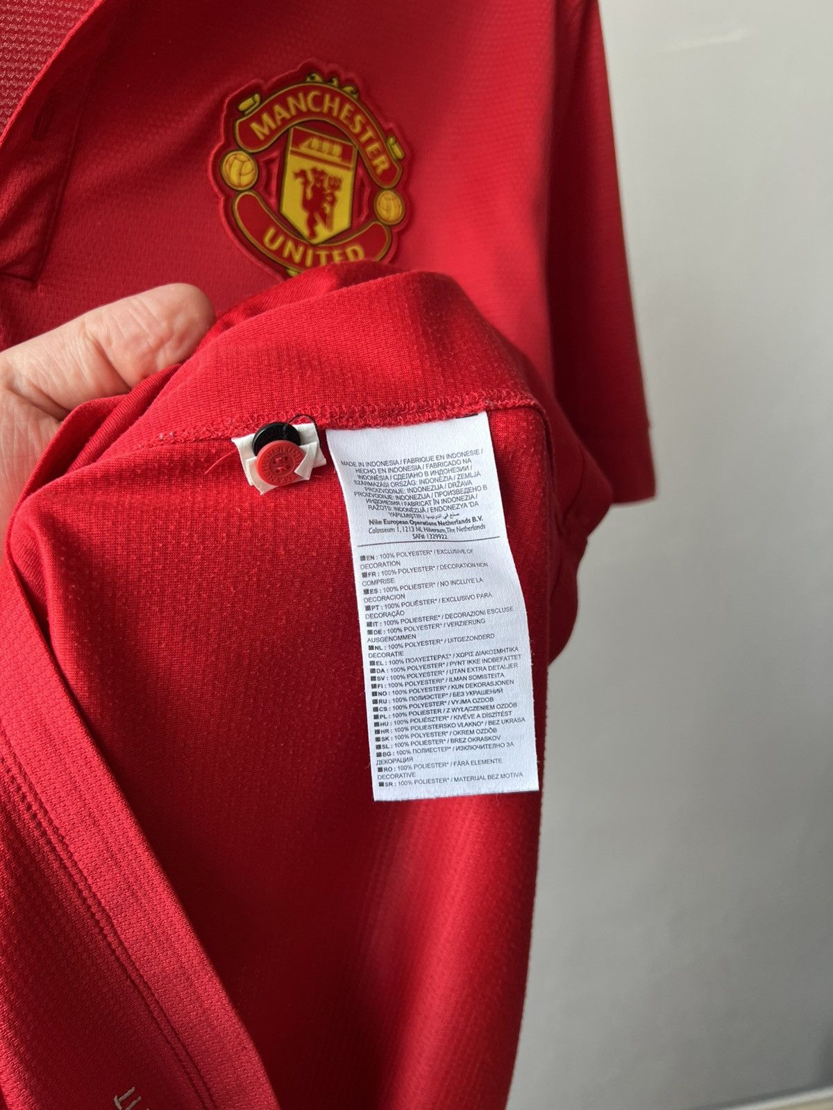 Nike 2013/14 MANCHESTER UNITED HOME SOCCER JERSEY FOOTBALL SHIRT Size US L / EU 52-54 / 3 - 15 Thumbnail