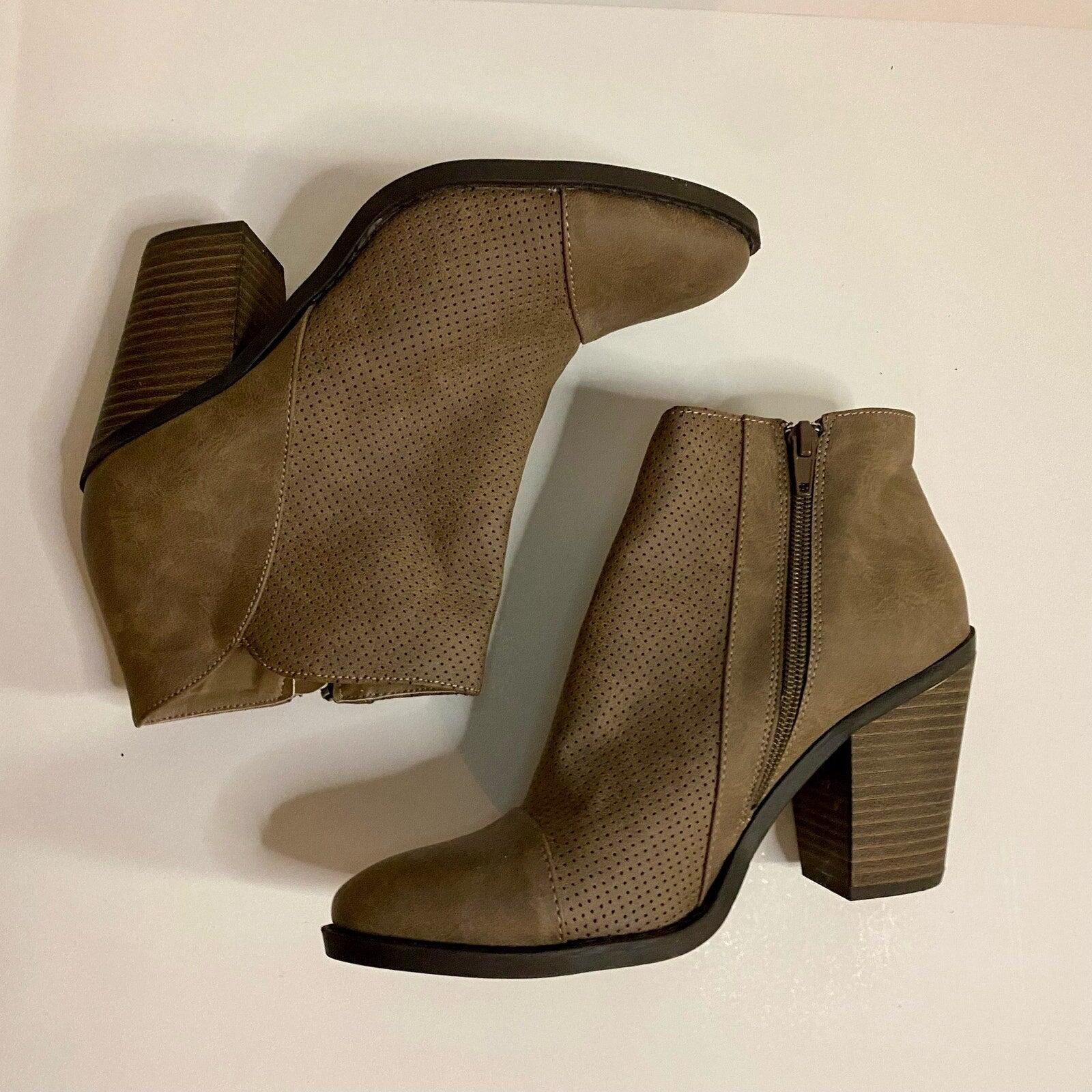 Esprit Esprit Kali Tan High Heel Ankle Booties Shoes Womens 7.5 Size US 7.5 / IT 37.5 - 2 Thumbnail