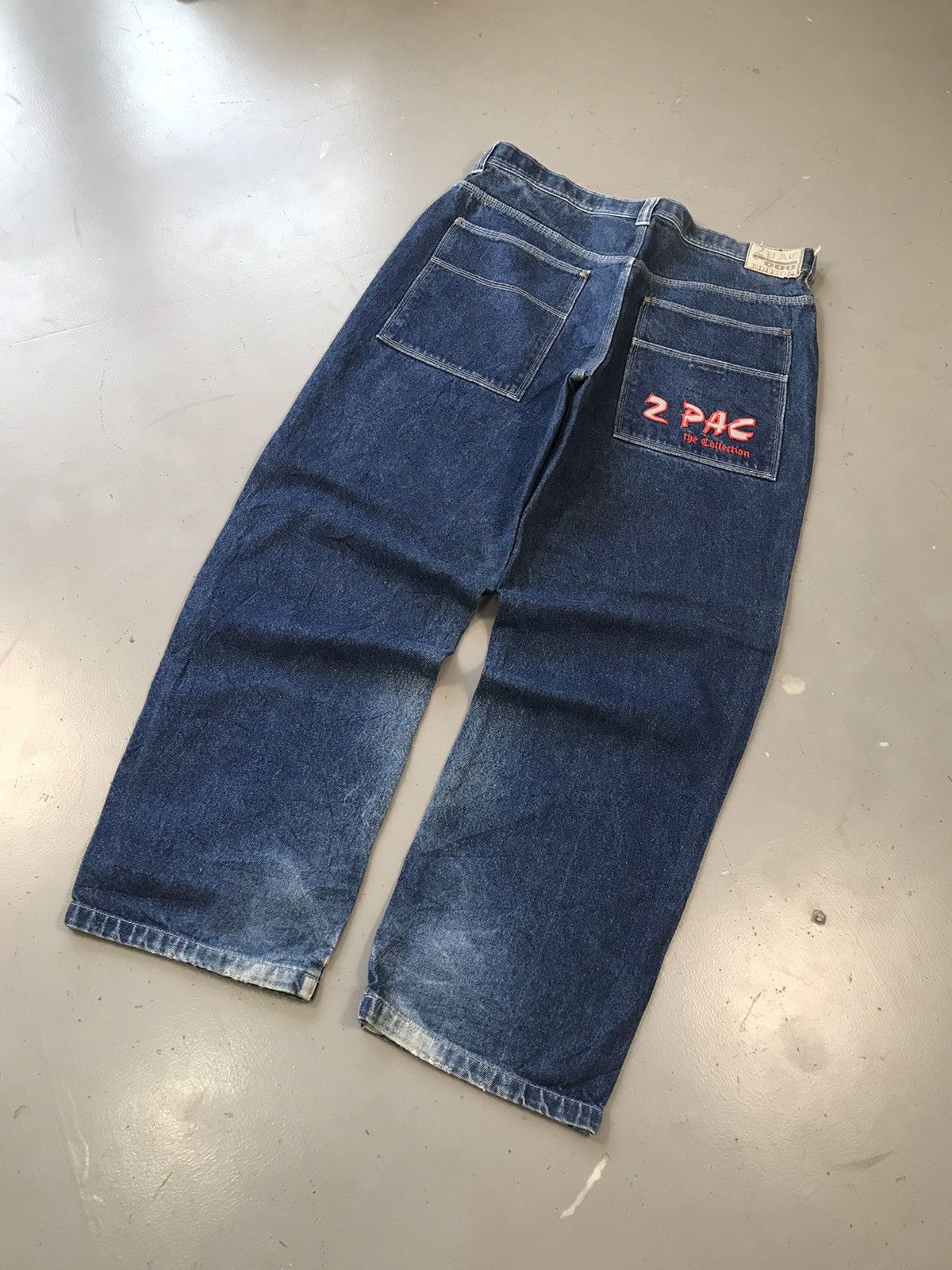 Southpole × Vintage Vintage 2 pac SpellOut embroidered denim Size US 39 - 7 Thumbnail