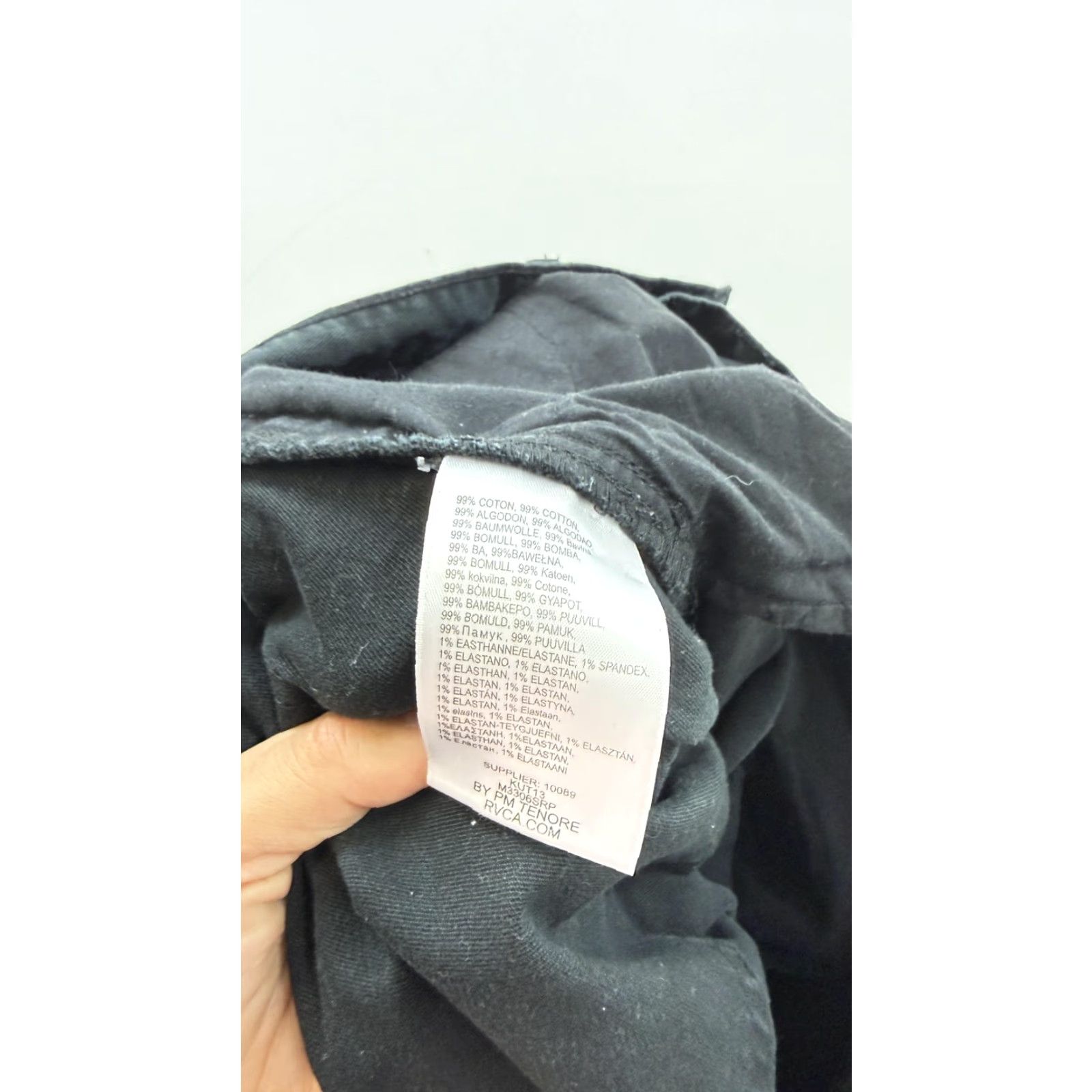 RVCA RVCA Pant Jeans Mens 32 Black Stretch Denim Slim Fit Casual Straight Jeans Men 32 Black Stretch Denim Size US 32 / EU 48 - 7 Thumbnail
