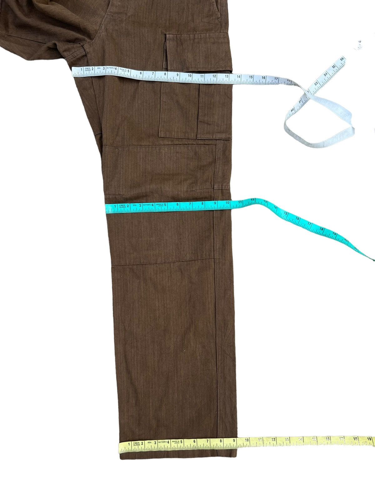 Ermenegildo Zegna EZ by ZEGNA Made in Japan Herringbone Twill Cargo Trouser Size US 29 - 4 Thumbnail