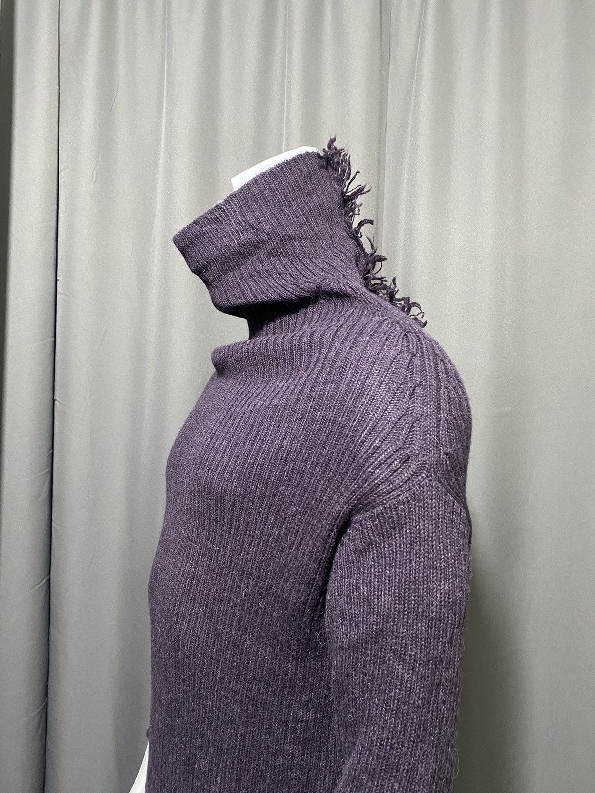 Yohji Yamamoto Archive! A/W 2010 Y’s- Asymmetrical Mohawk Knit Sweater Size US L / EU 52-54 / 3 - 5 Thumbnail