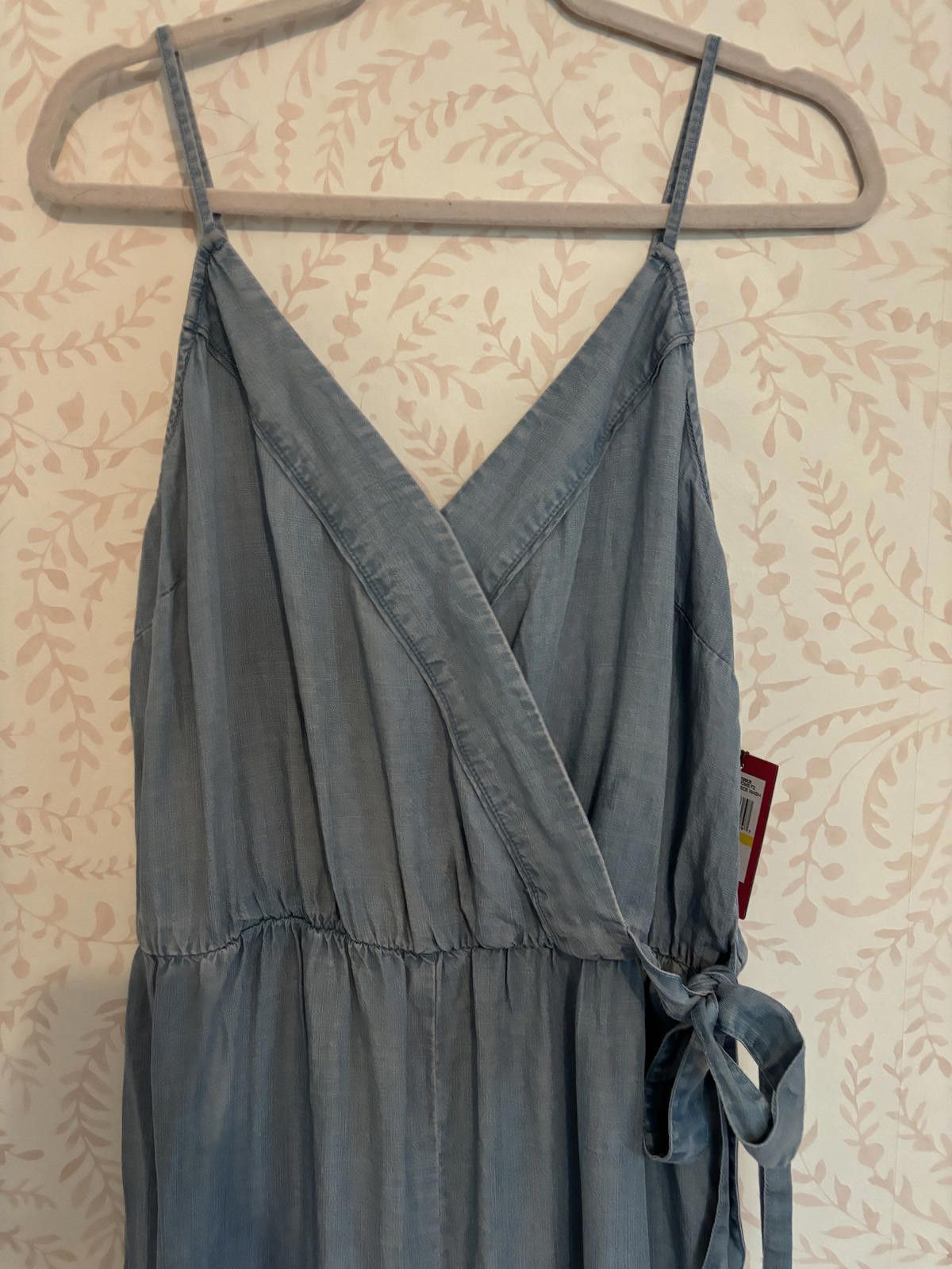 Vince Camuto NWT Vince Camuto Light Blue Chambray Jumpsuit Size 32" / US 10 / IT 46 - 3 Thumbnail