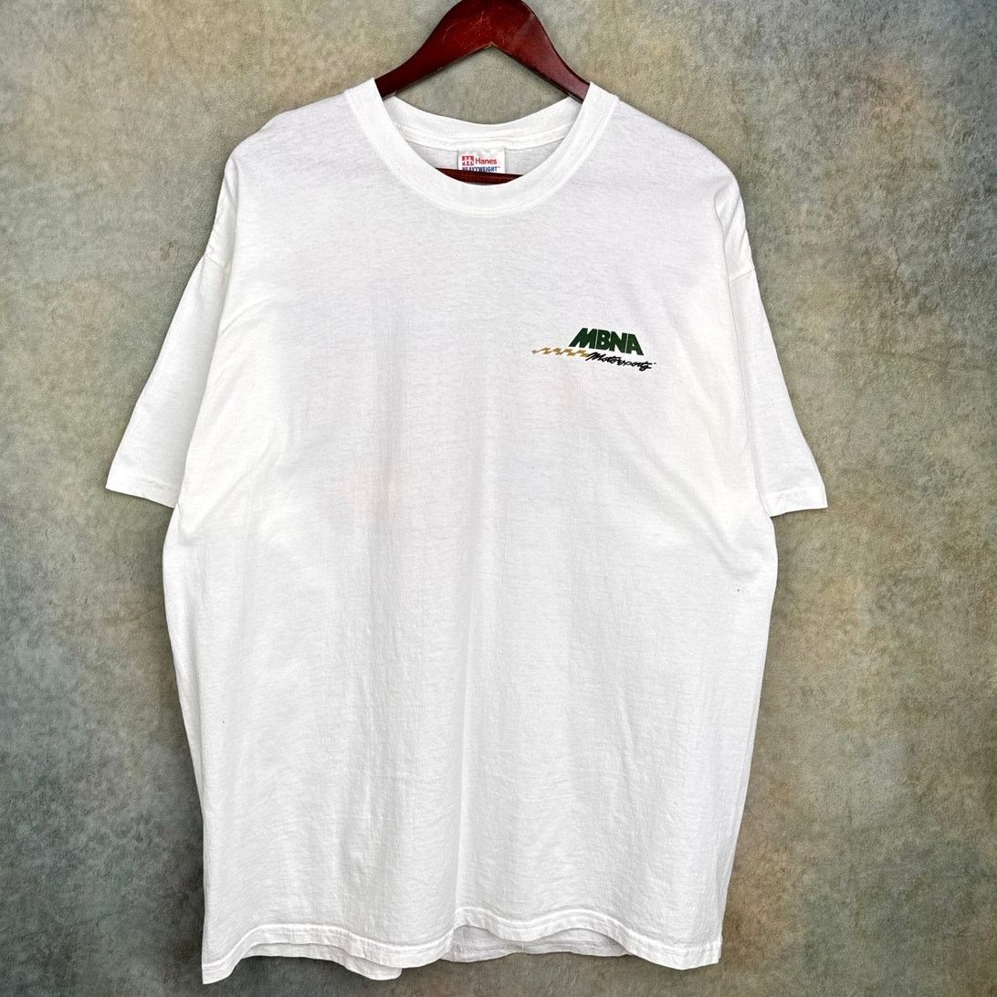 Vintage VTG 90s MBNA Motorsports Hot Rods T Shirt Sz XL White Flame Size US XL / EU 56 / 4 - 3 Thumbnail