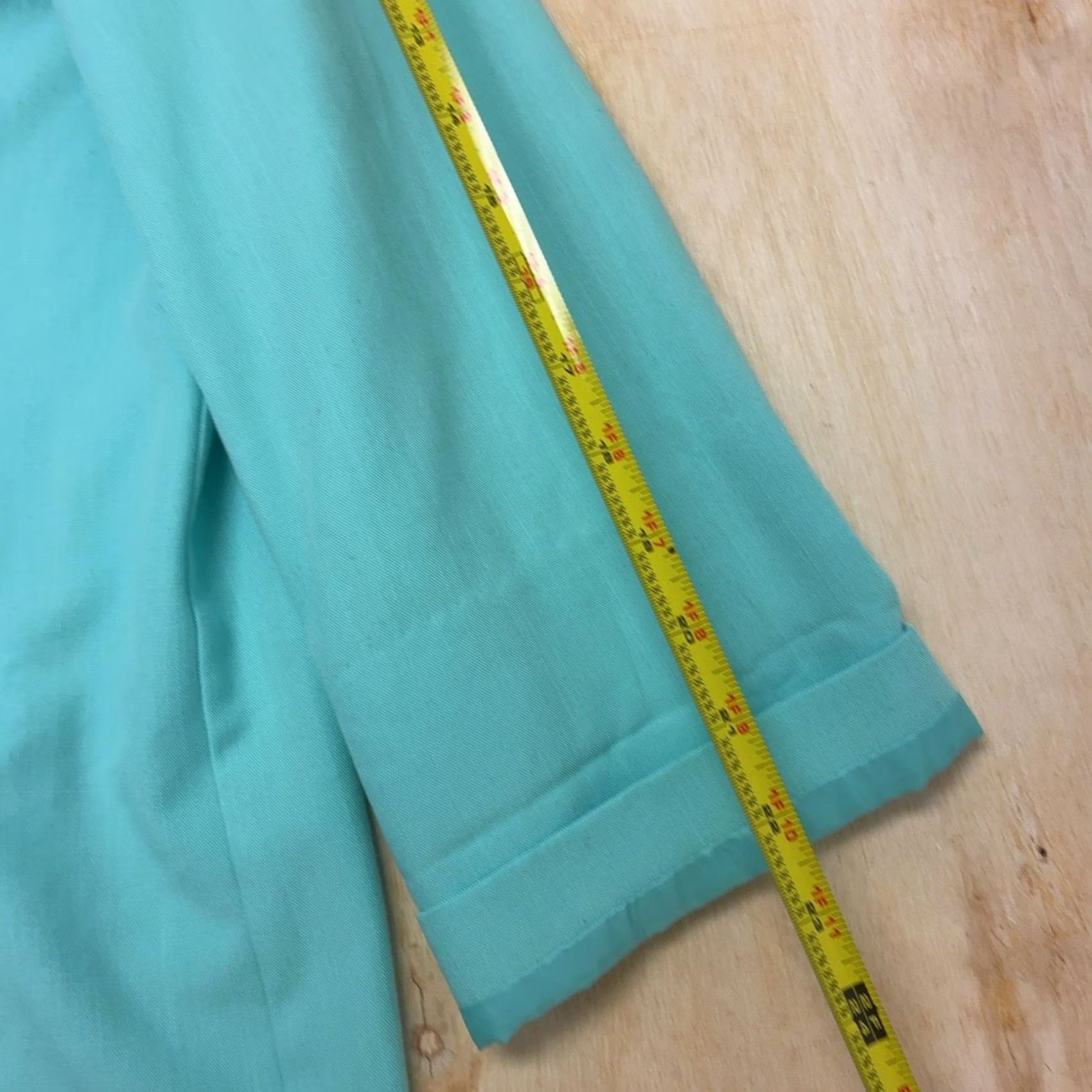 Vintage Vintage Sag Harbor Blazer Jacket Women 16 Green Single Breasted 3/4 Sleeve Lined Size XXL / US 16-18 / IT 52-54 - 6 Thumbnail