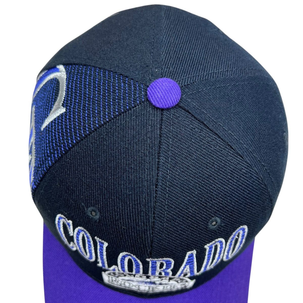 Sports Specialties 1990s MLB Colorado Rockies Sports Specialties Laser Snapback Size ONE SIZE - 8 Thumbnail