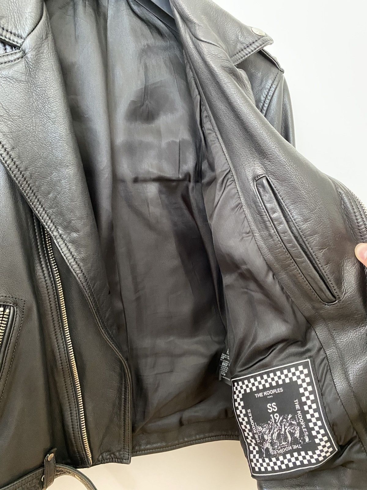 The Kooples Men Biker Leather Jacket Size US M / EU 48-50 / 2 - 2 Thumbnail