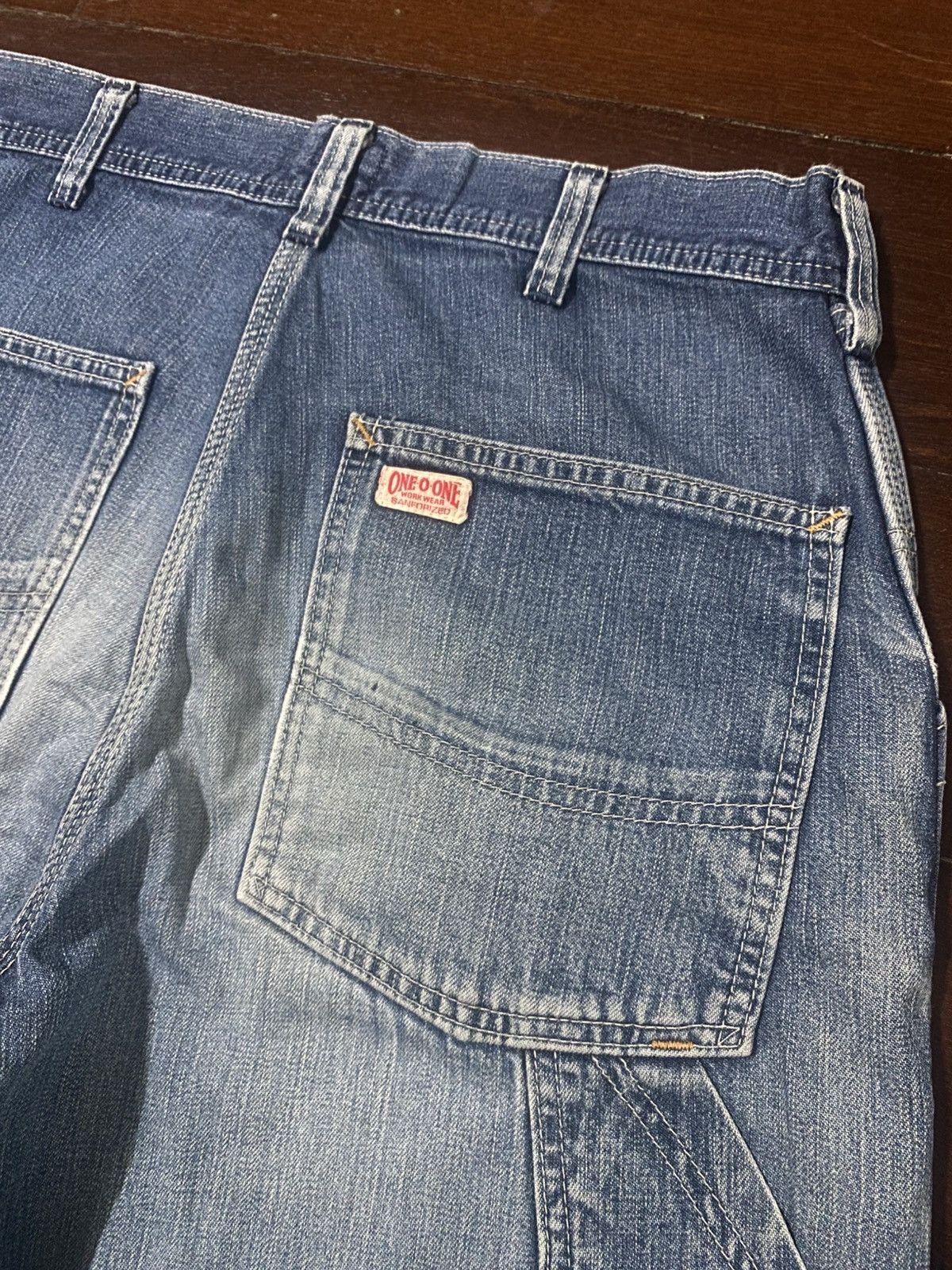 Japanese Brand Vintage Edwin 101 Carpenter Jeans Workers Pants mud wash Size US 31 - 14 Thumbnail