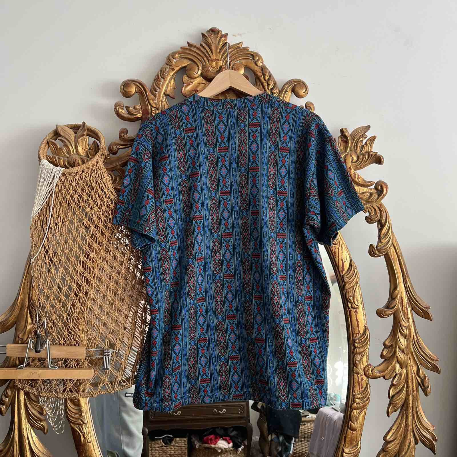 Polo Ralph Lauren VTG Stripe Polo Ralph Lauren Round Nwcklace Tee Size US L / EU 52-54 / 3 - 2 Thumbnail