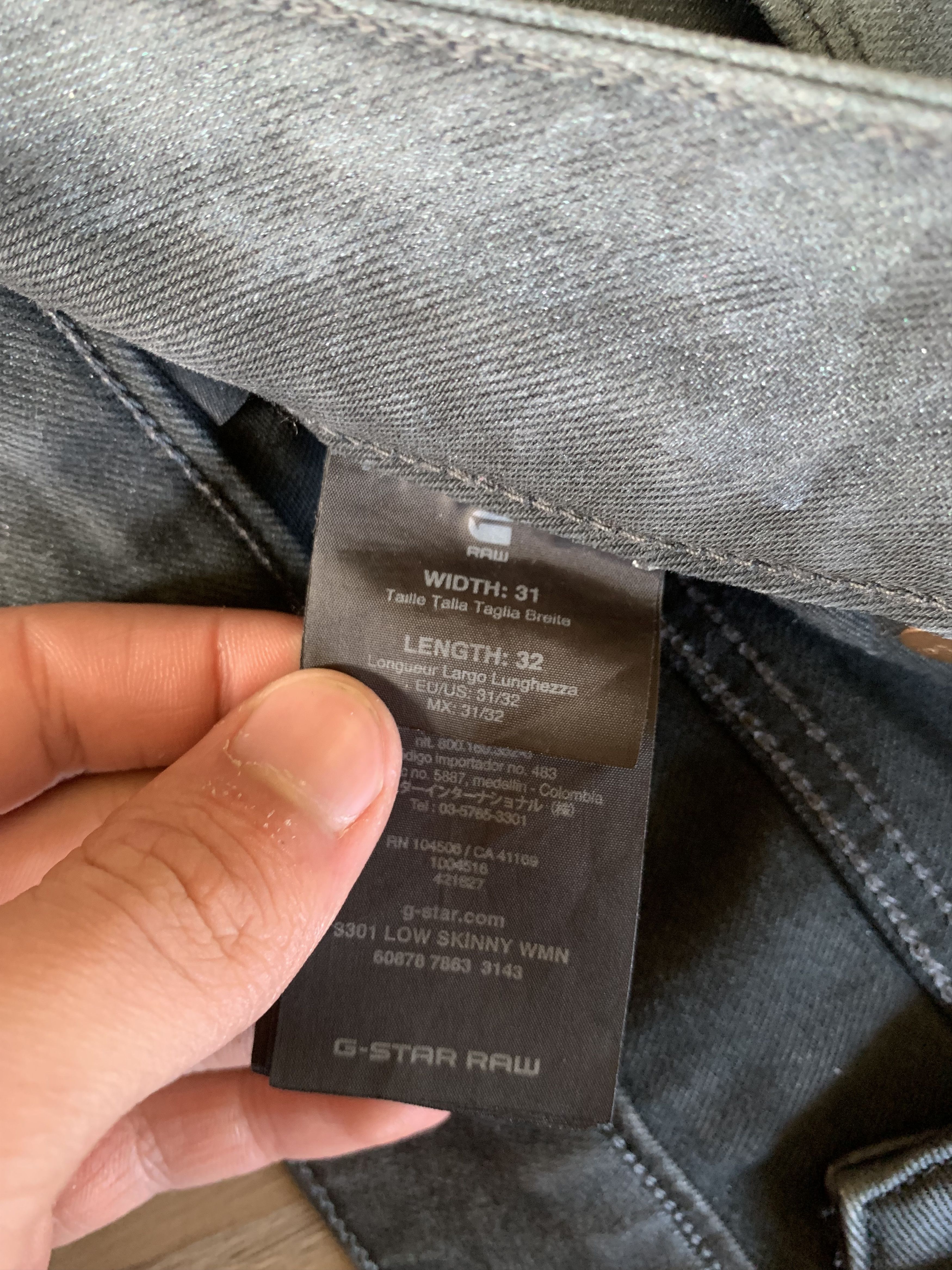 G-Star × Vintage G Star Raw 3301 Low Skinny Denim Jeans Size US 31 - 8 Thumbnail