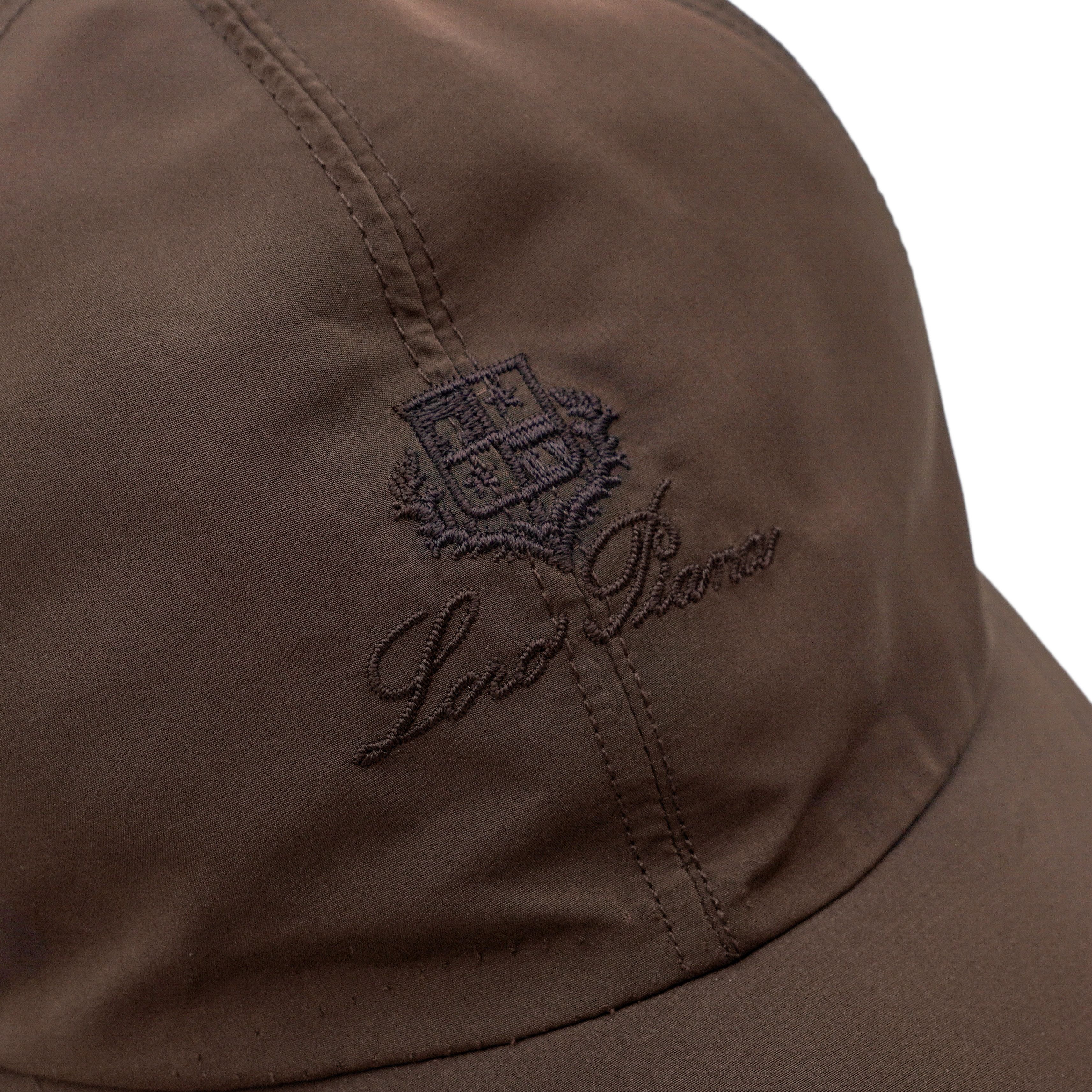 Loro Piana Loro Piana Storm System Brown Embroidered Logo Baseball Cap Size ONE SIZE - 5 Thumbnail