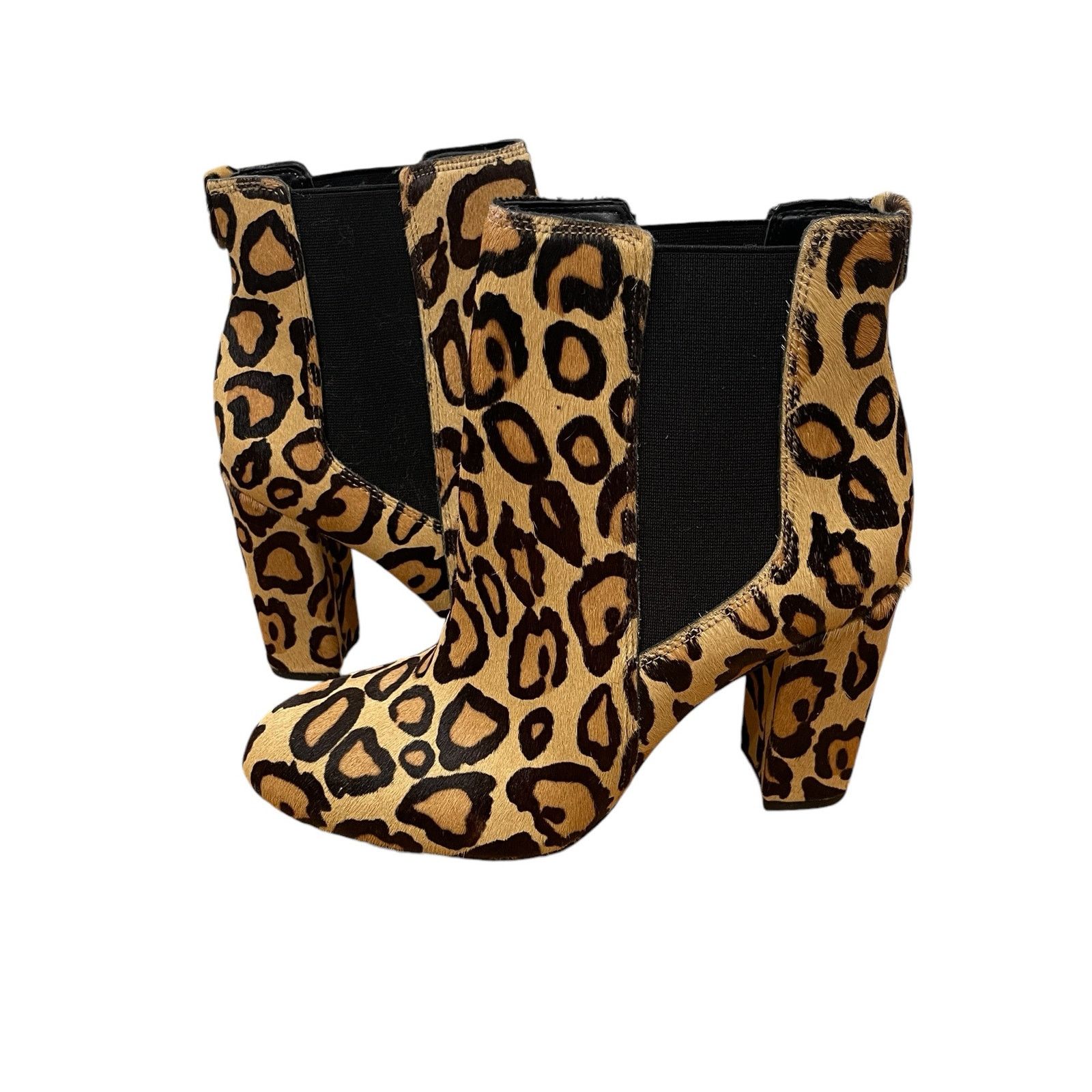 Sam Edelman Sam Edelman Womens Case Nude Leopard Print Fur Bootie Size 8 Size US 8 / IT 38 - 1 Thumbnail