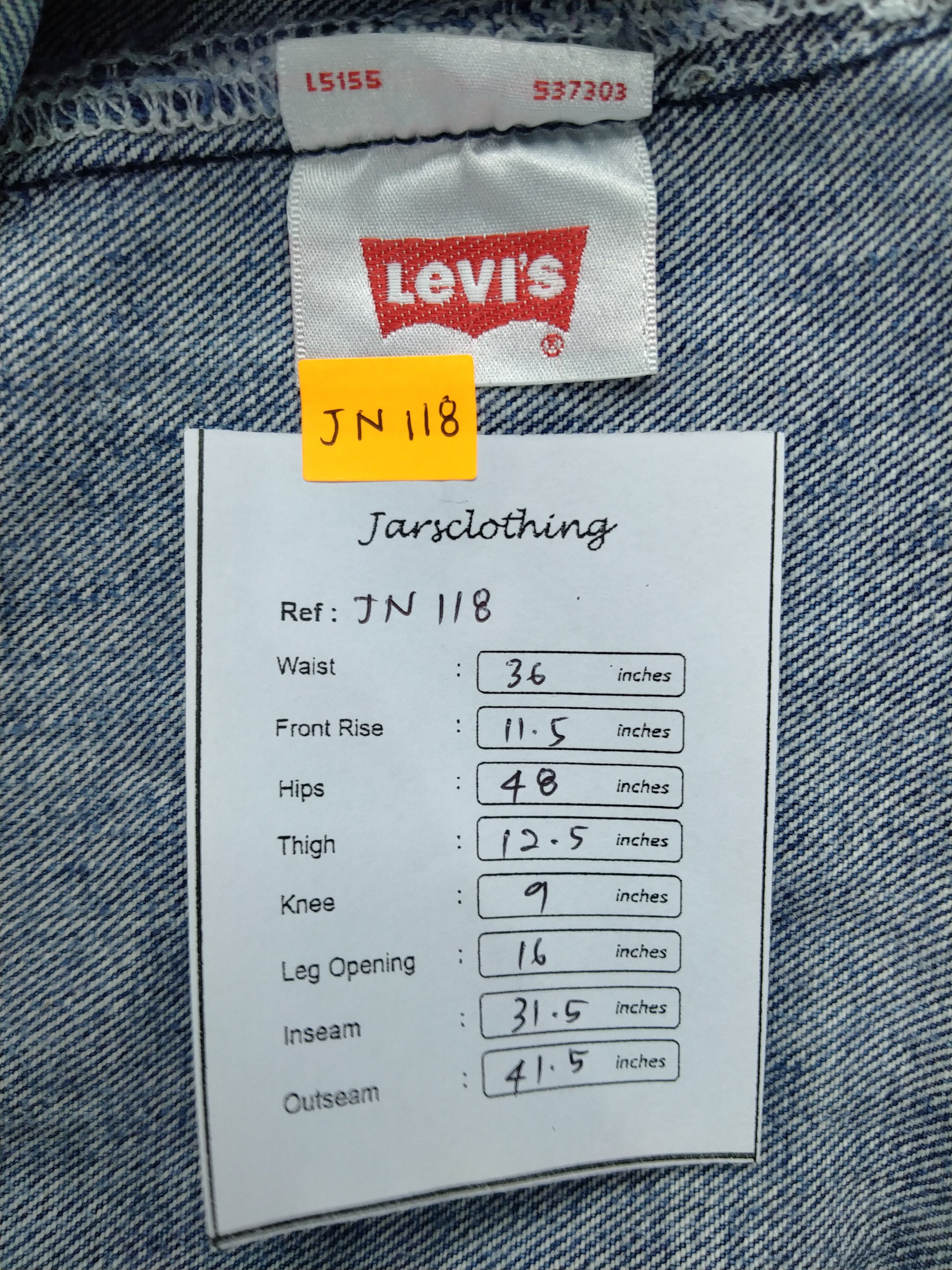 Levi's Vintage Levi's 501 Distressed Denim 36x31.5 -JN118 Size US 36 / EU 52 - 9 Thumbnail