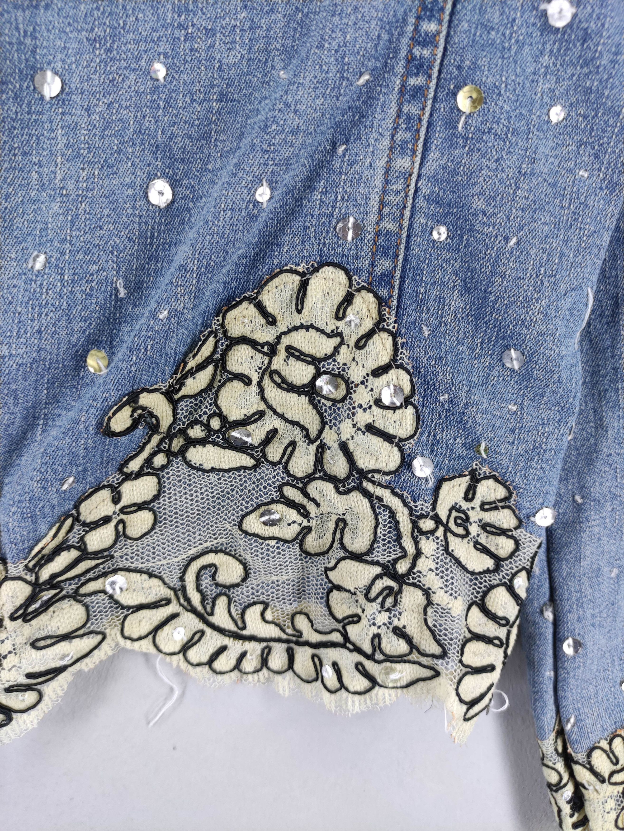 Japanese Brand Vintage Sachet Denim Cardigan Jacket Size XXS / US 00 / IT 34 - 2 Thumbnail