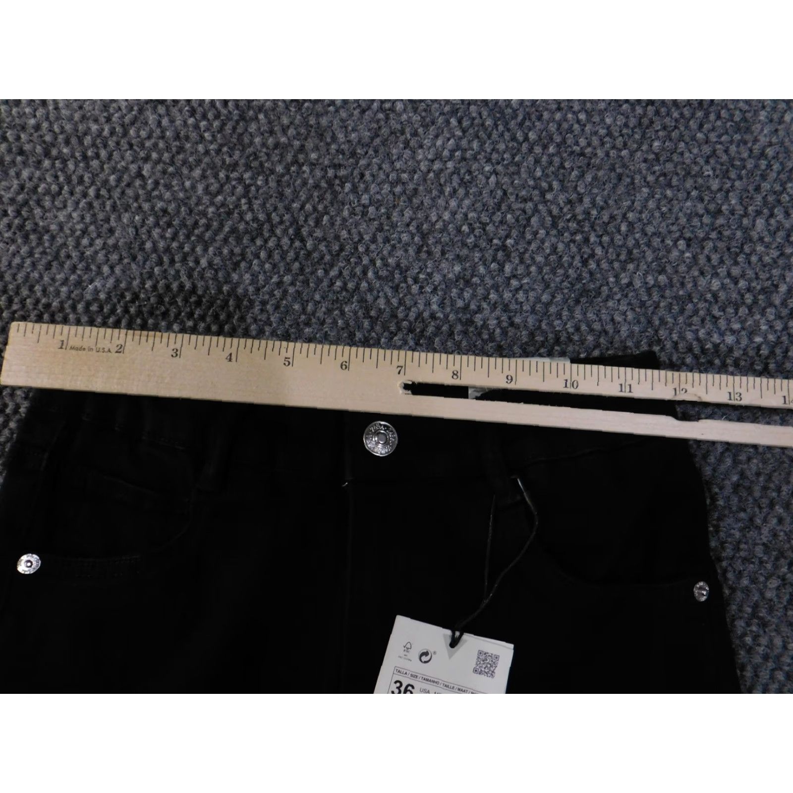 Zara Zara Jeans Womens 4 Black Sculpt Hi-Rise Ankle Length Stretch Denim Pants Skinny Jeans Womens Black SCULPT 90s? Size 27" / US 4 / IT 40 - 6 Thumbnail