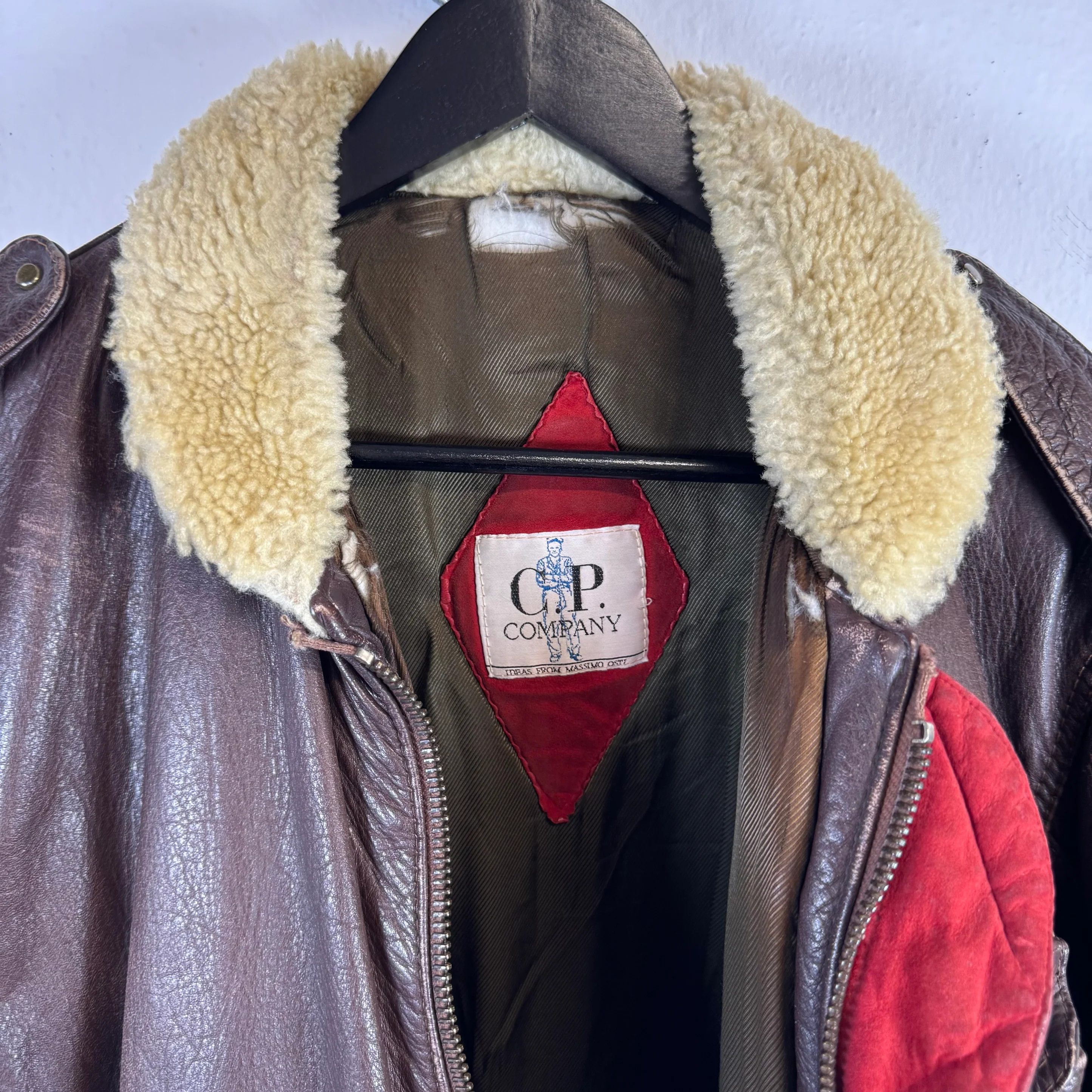 C.P. Company C.P. COMPANY Vintage 1980s Dutch Police Leather Jacket Size US M / EU 48-50 / 2 - 5 Thumbnail
