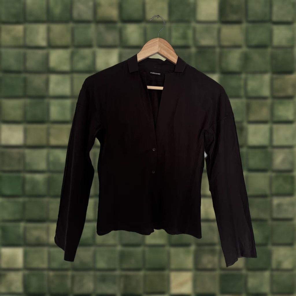 Vintage Susanne Bommer Blouse Shirt Womens Size 36 Black Long Sleeve Vintage? Size XS / US 0-2 / IT 36-38 - 1 Thumbnail