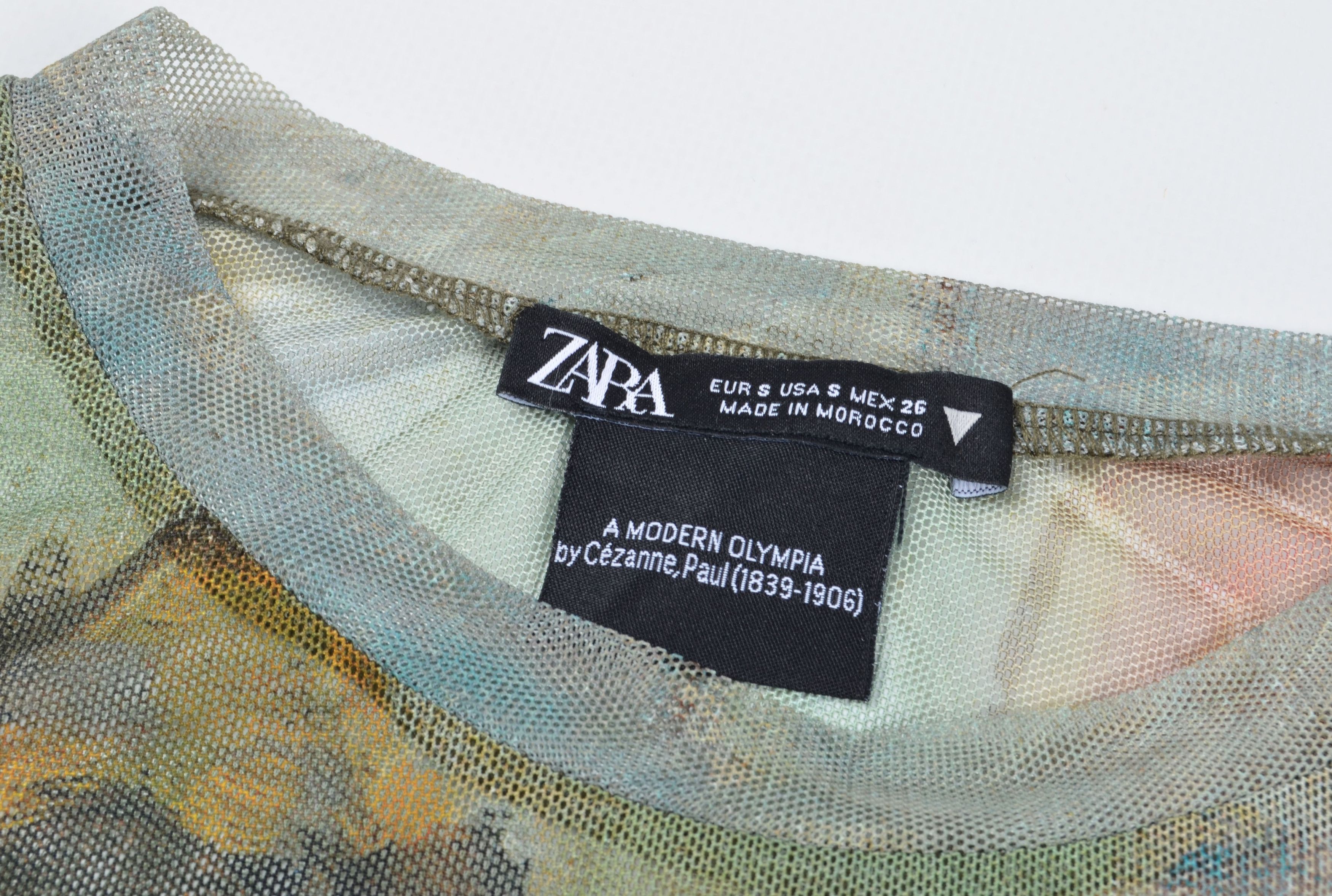 Zara Zara A Modern Olympia by Cezanne, Paul Mesh Art Bodysuit Size S / US 4 / IT 40 - 9 Thumbnail