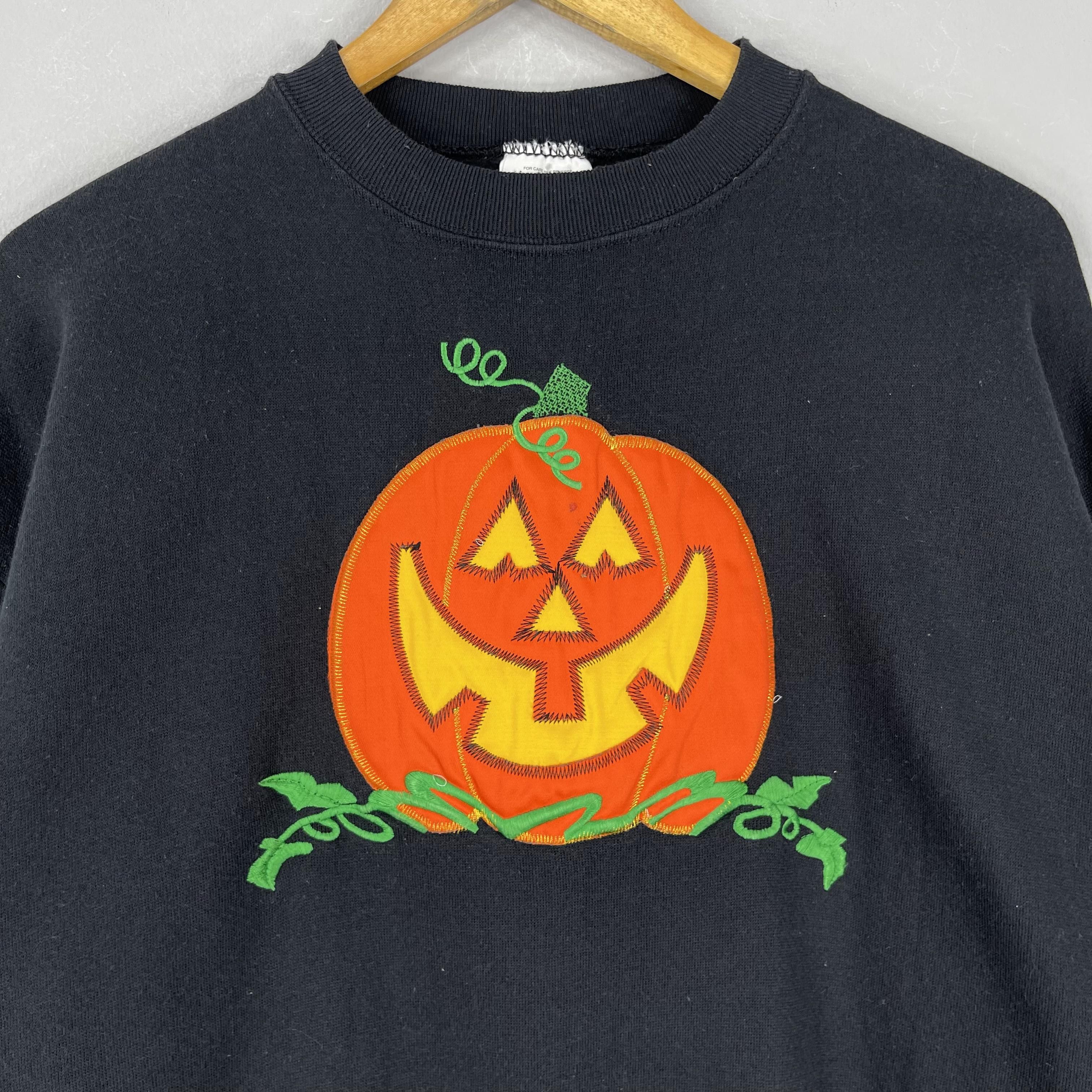 Expert Horror Vintage 90s Halloween Haunted Pumpkin Horror Sweatshirt Size US L / EU 52-54 / 3 - 2 Thumbnail