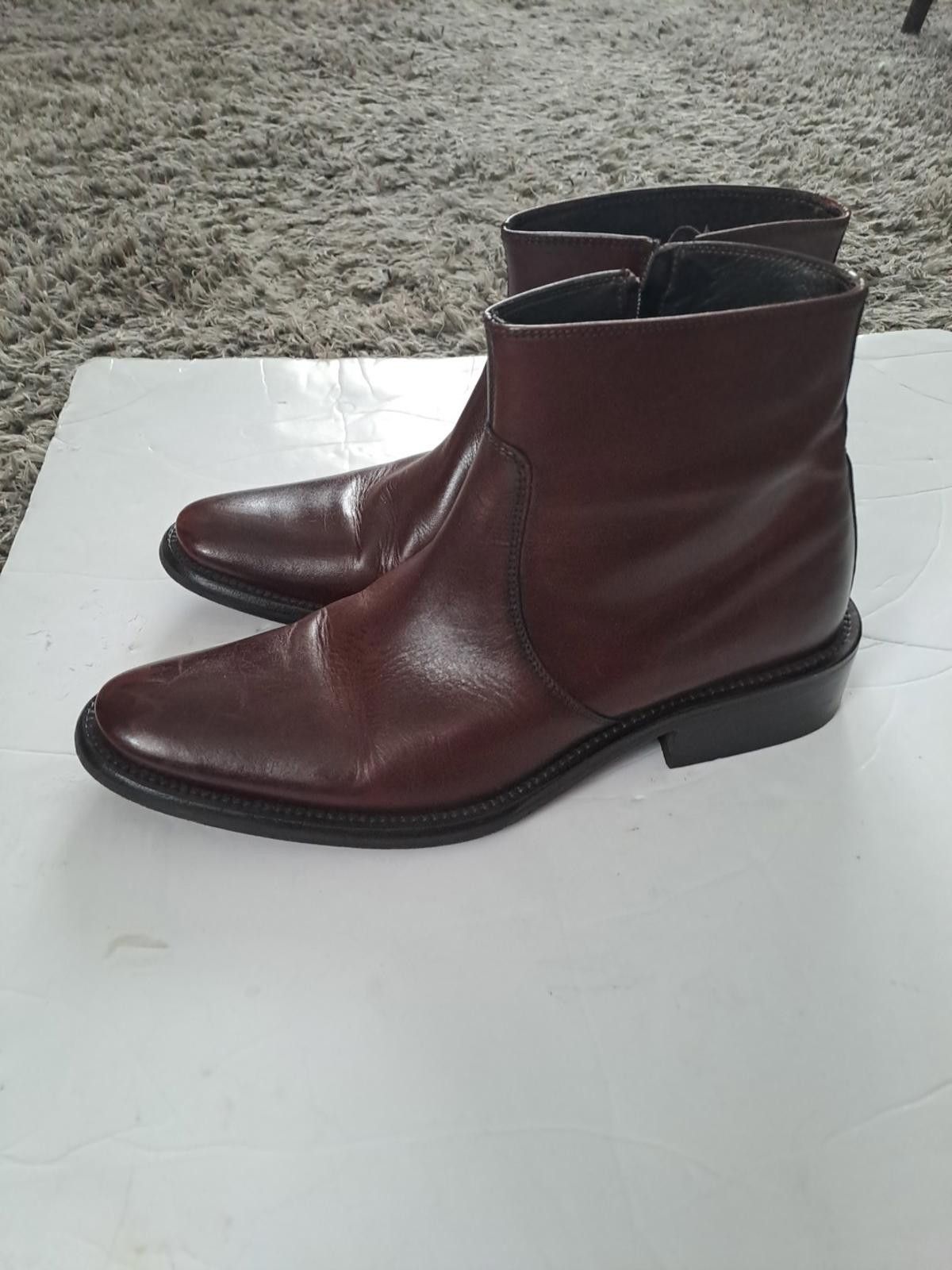Kenneth Cole Kenneth Cole Derby Boots Size UK 9.5 Oxblood Leather Italy Size US 10.5 / EU 43-44 - 1 Thumbnail