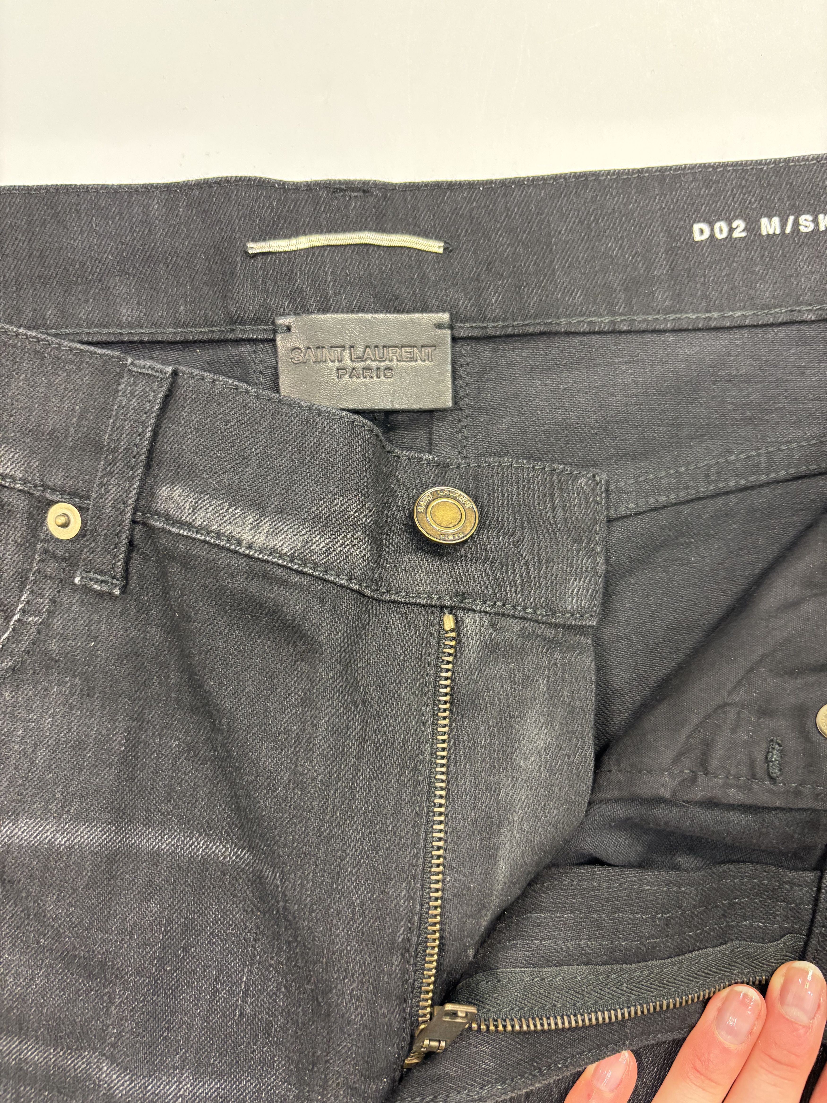 Saint Laurent Paris Saint Laurent Black Pants Size US 32 / EU 48 - 2 Thumbnail