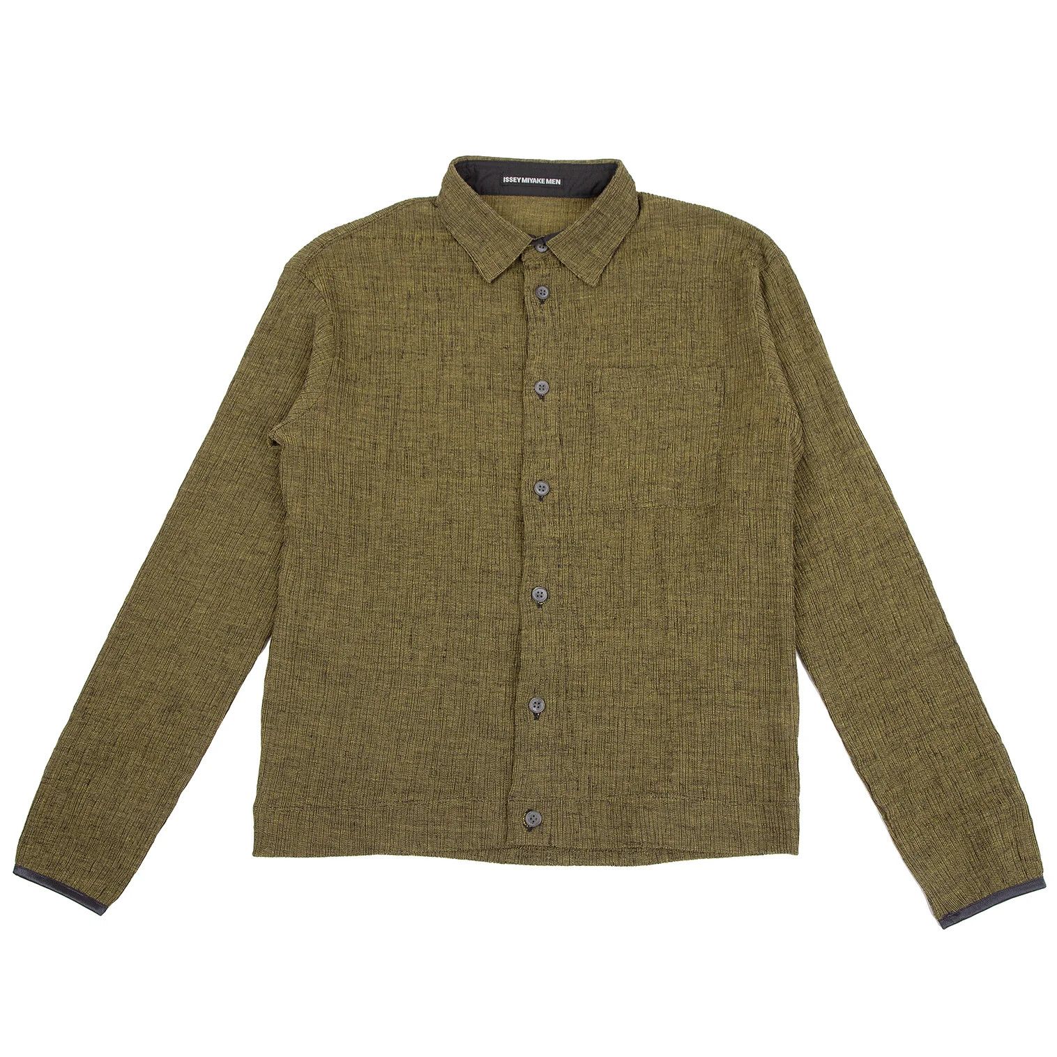 Issey Miyake Polycotton Strongly Twisted Crepe Shirt in Yellow Size US S / EU 44-46 / 1 - 1 Thumbnail
