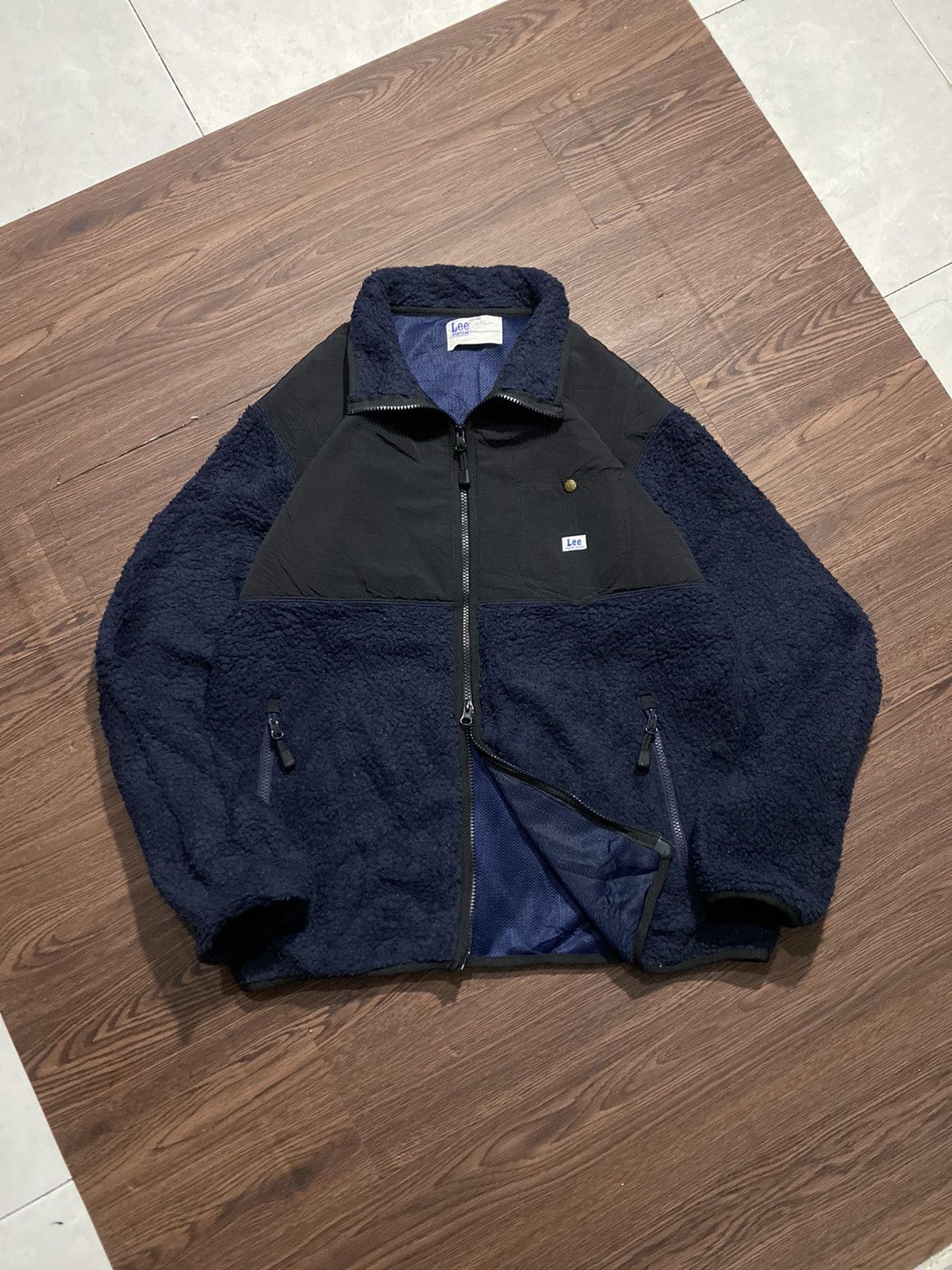 Lee Lee Fleece Jacket Navy Size US L / EU 52-54 / 3 - 1 Thumbnail