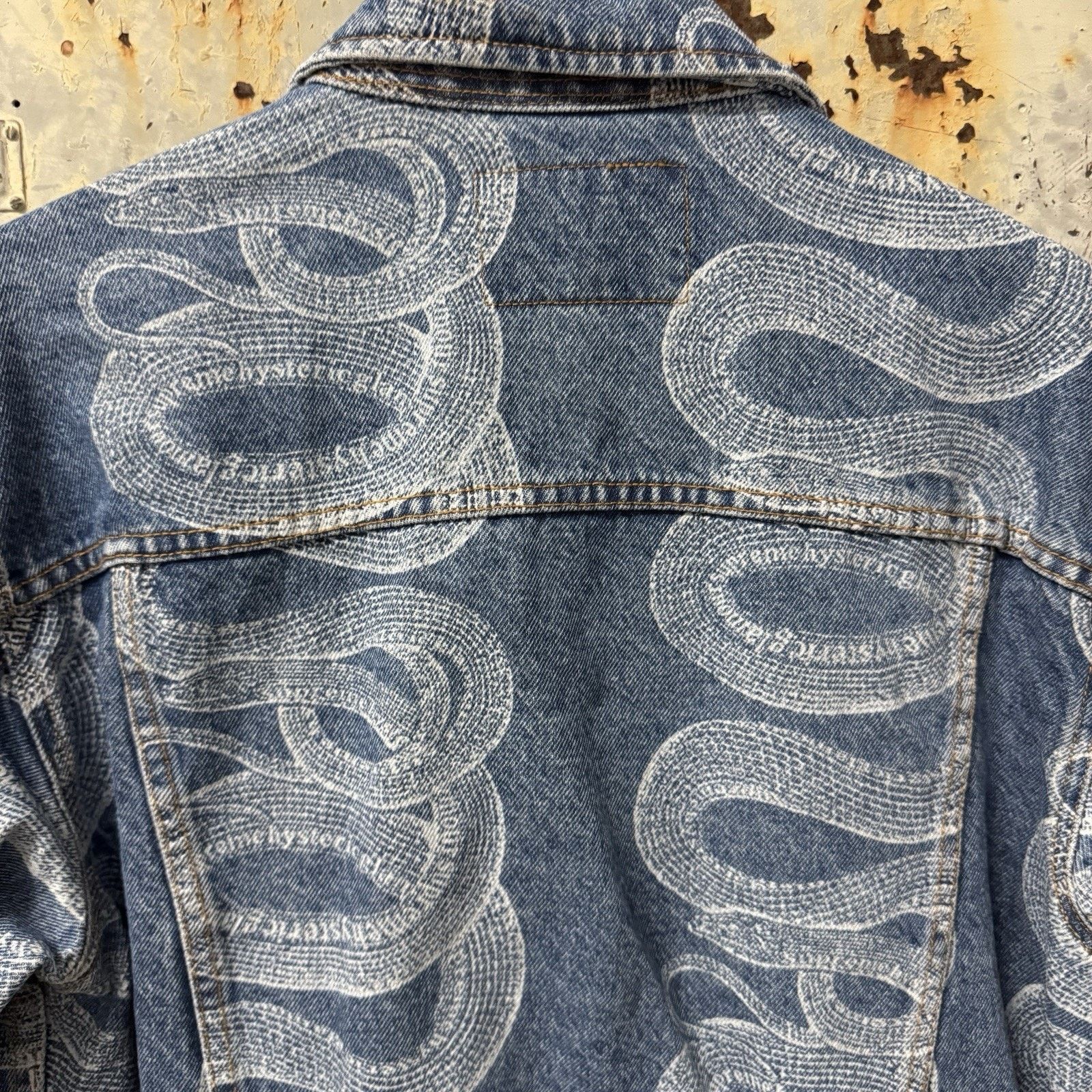 Supreme Hysteric Glamour Supreme Denim Snake Blue Medium Jacket Size US M / EU 48-50 / 2 - 8 Thumbnail