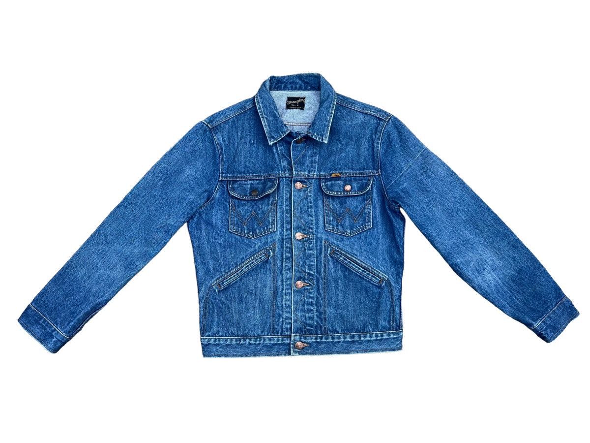 Vintage Vintage 90s Wrangler 4 Pocket Denim Jacket Size US M / EU 48-50 / 2 - 1 Thumbnail