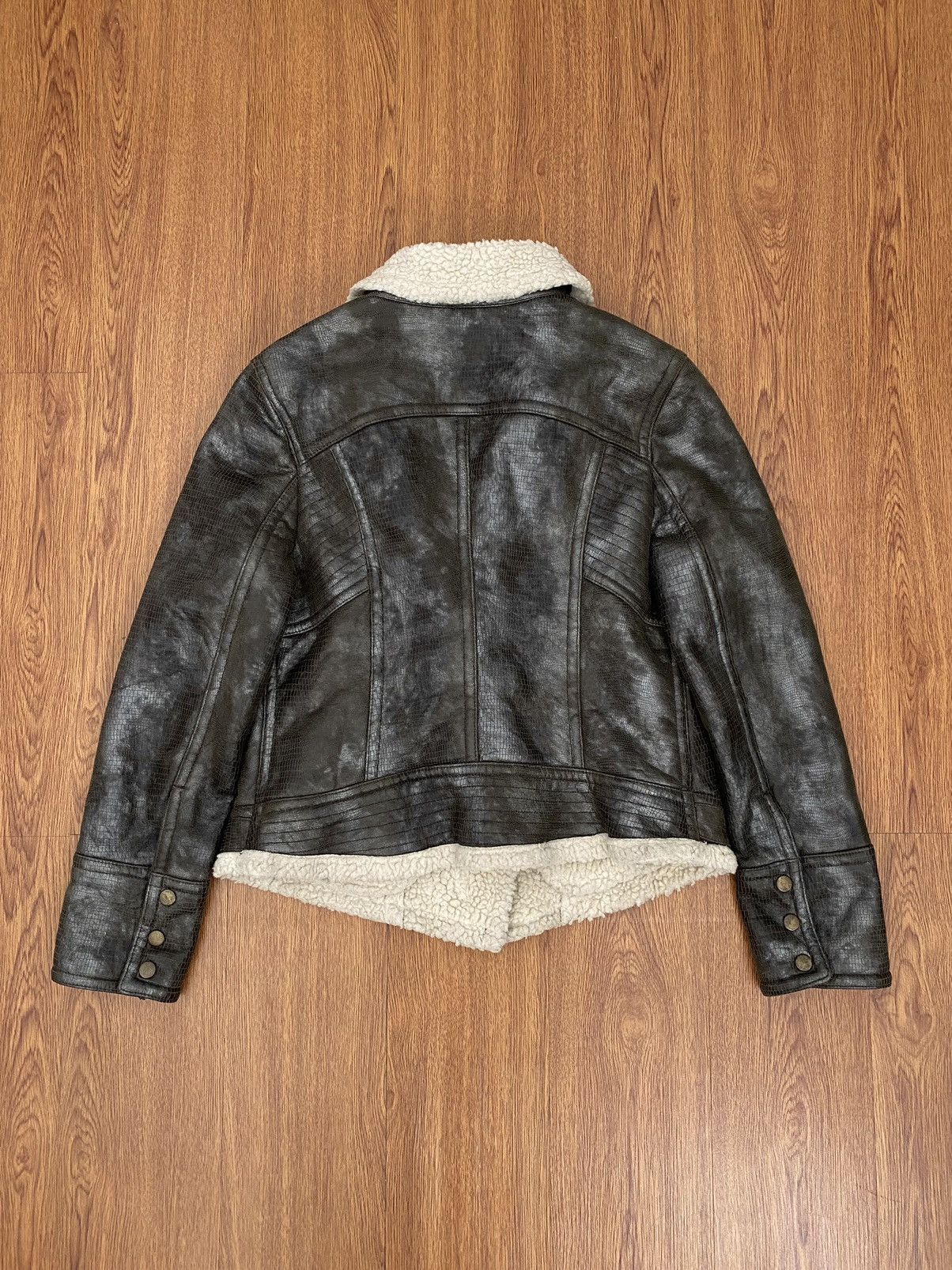 If Six Was Nine × Japanese Brand × Le Grande Bleu (L.G.B.) Valencia texture leather jacket Size US M / EU 48-50 / 2 - 4 Thumbnail
