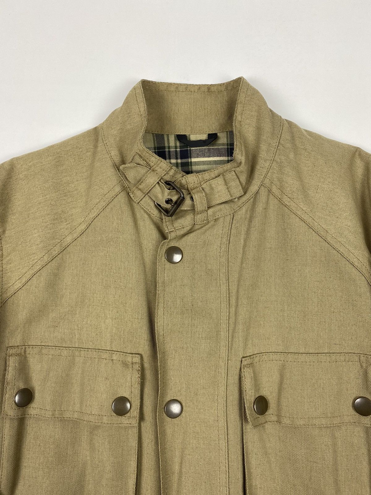 Belstaff Belstaff Combined Linen/Nylon Biker Coat Size US S / EU 44-46 / 1 - 2 Thumbnail