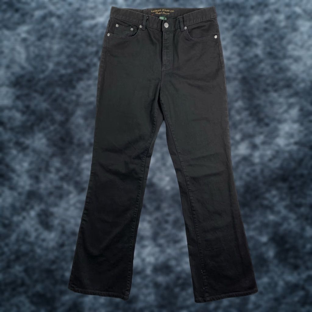 Ralph Lauren Ralph Lauren Vintage Jeans Womens 10 Black High Rise Bootcut Denim 5-Pocket"} Size 32" / US 10 / IT 46 - 1 Thumbnail