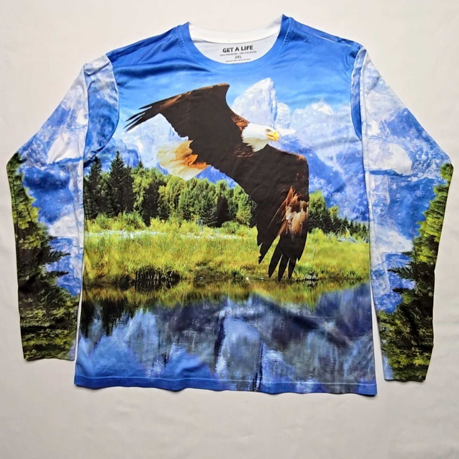 Other Eagle Graphic Polyester Shirt Nature 2XL AOP Long Sleeve Size US XXL / EU 58 / 5 - 1 Thumbnail