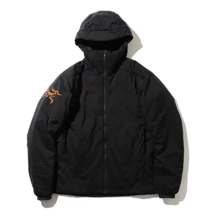 image of Arcteryx x Beams Plus Arc’Teryx X Beams Atom Ar Hoodie Black Gold, Men's (Size Medium)
