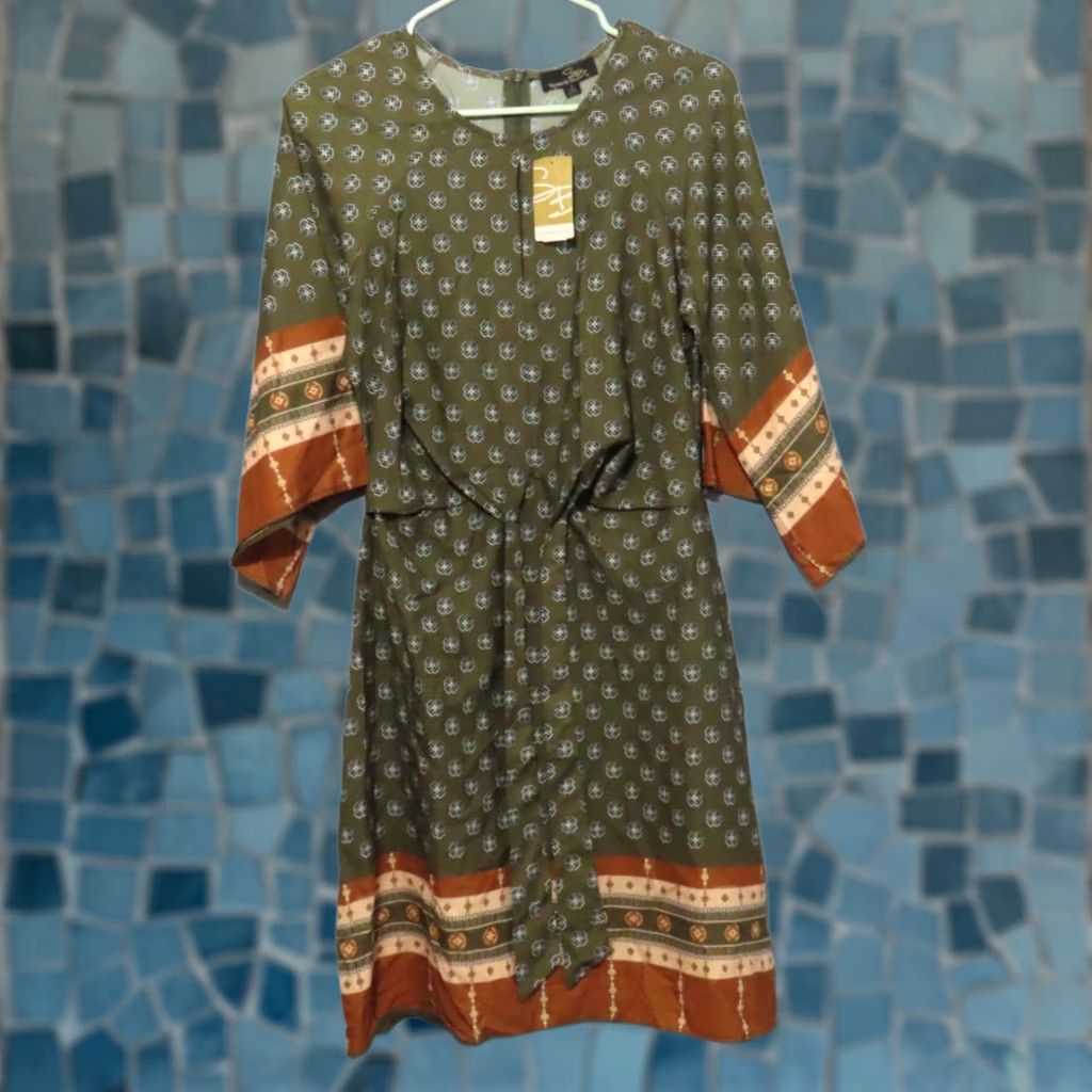 Vintage Suzanne Betro Dress Womens S Front Keyhole Kimono Size Style U9504293 Size S / US 4 / IT 40 - 1 Thumbnail